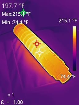 H128 Handheld Thermal Camera, 240 x 240 TISR Resolution, 24h Battery Life Thermal Imaging Camera, 25 Hz Infrared Camera with Temperature Alarm, IP65 Protection Level customer photo 1