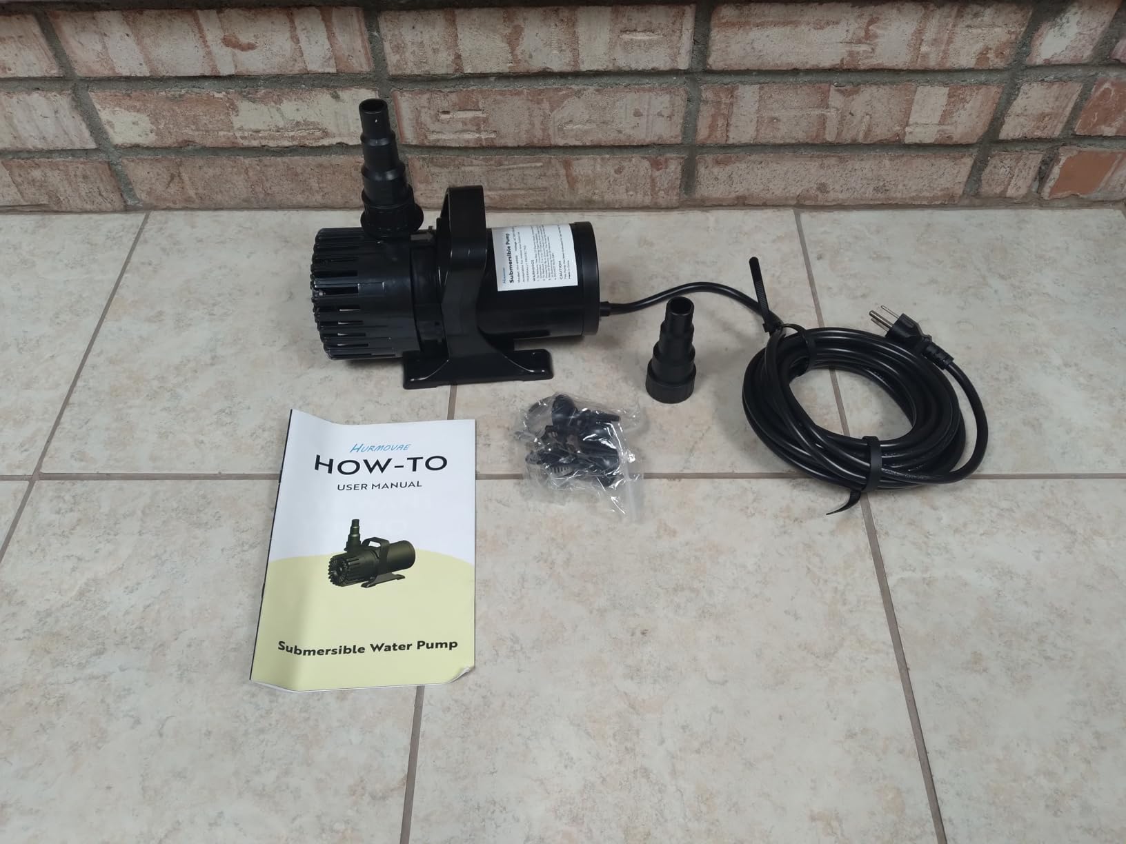 Pond Pump, 1800 GPH & 14ft Lift, 100W Ultra-Quiet Fountain Pump for Fish Koi Pond Waterfall & Water Feature, Submersible Water Pump, 180 Degree Adjustable Outlet, Barrier Bag & 20FT Cord, UL Listed customer photo 2