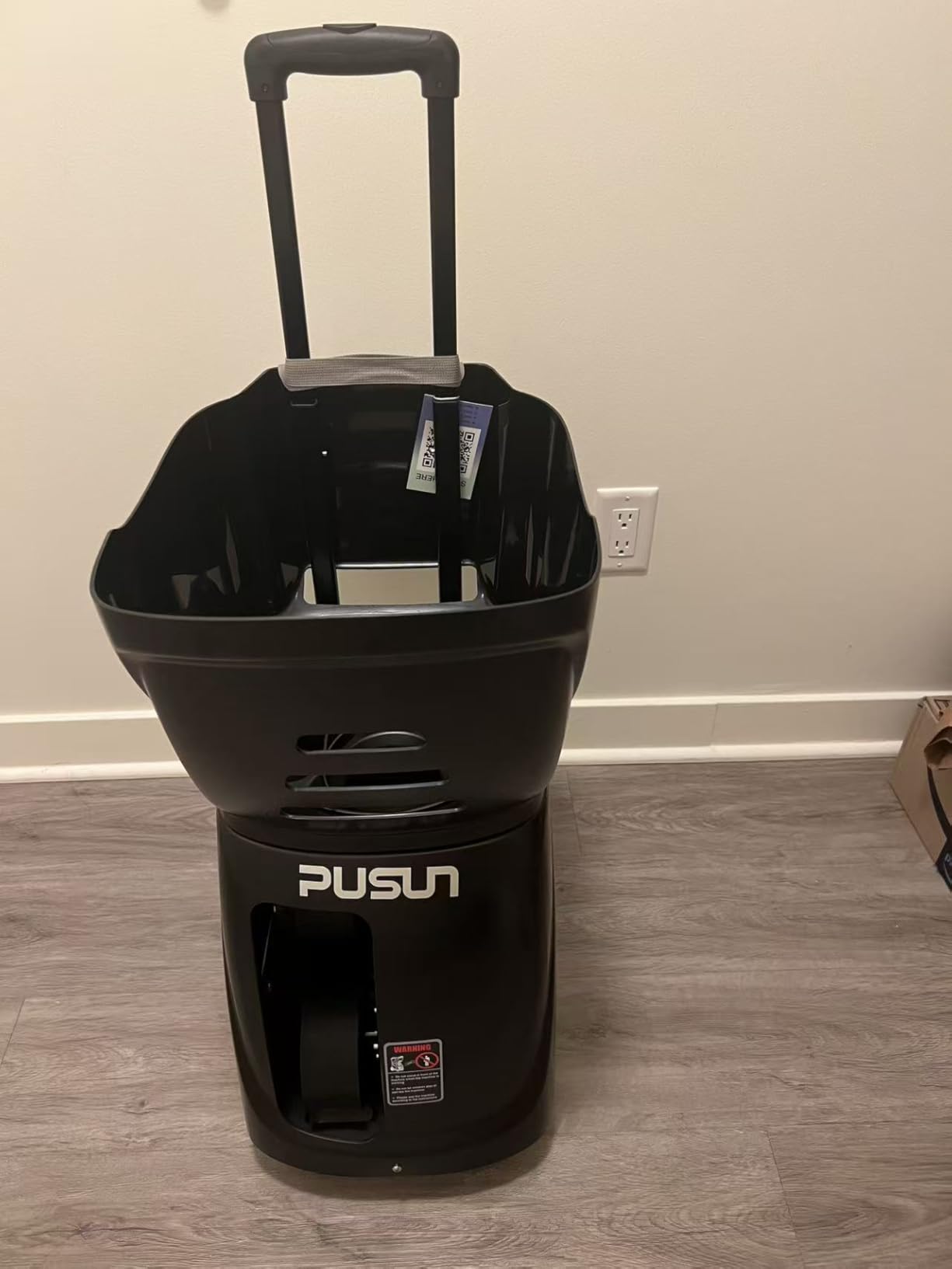 PUSUN PT-Smart Tennis Ball Machine: App Control with 12 Built-in Training Modes, 6-Level Spin, 28-Point, 75 MPH, 32.6 lbs, 100+ Ball, 5H Battery, Portable, for Tennis/Padel, Training, Practice, Beginners to Pros customer photo 1