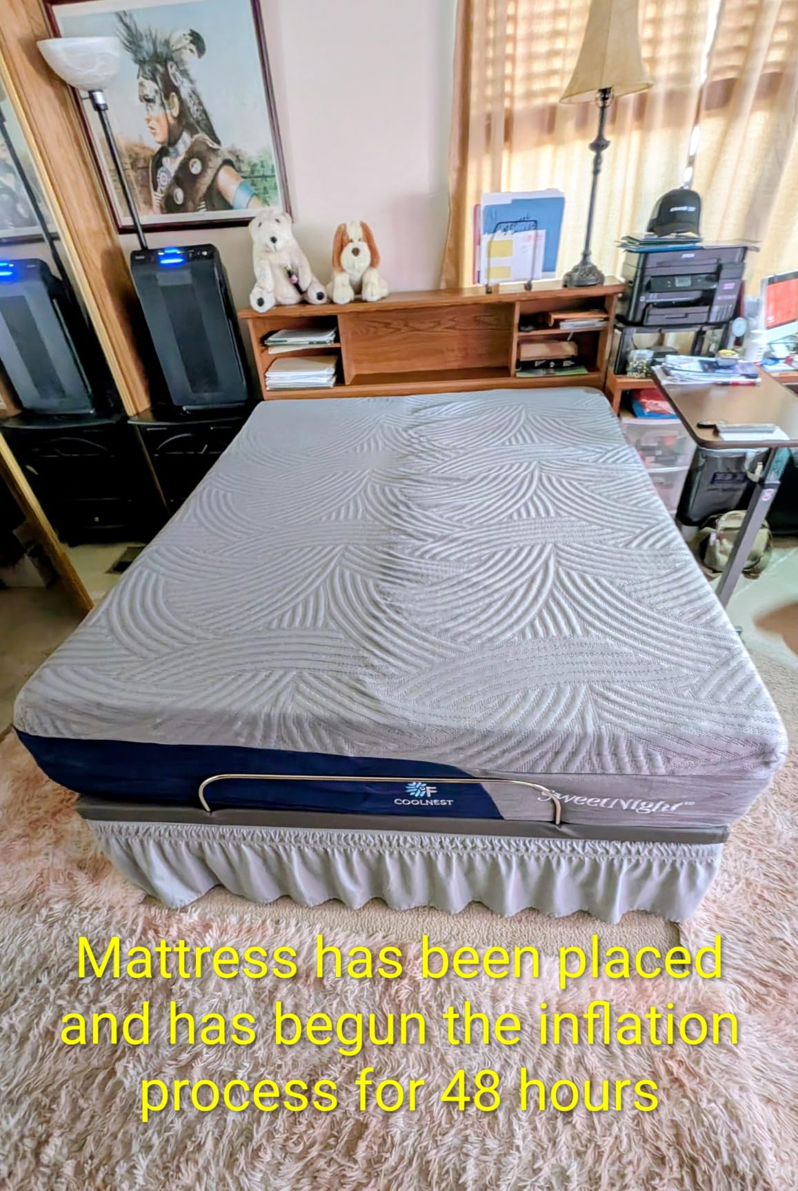 Sweetnight CoolNest 14 Inch King Size Mattress, Cooling King Memory Foam Mattress for Cool Night Sleep, 5-Zone Ergo Support for Pressure Relief, Medium, CertiPUR-US Certified customer photo 2