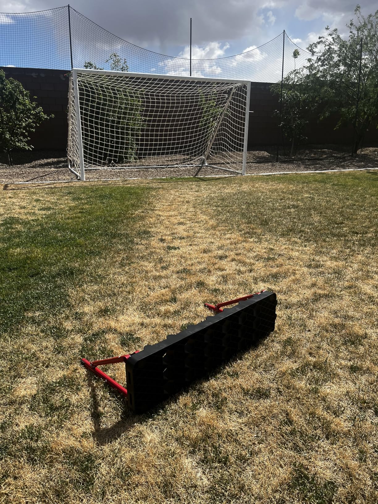 ZEALFEEL Soccer Rebounder Board, 6-in-1 Rebound Modes Portable Dual Surface Soccer Wall with 3 Adjustable Angles for Passing, Control & Reflex, Kick Back Wall Trainer Equipment for All Player Levels customer photo 1