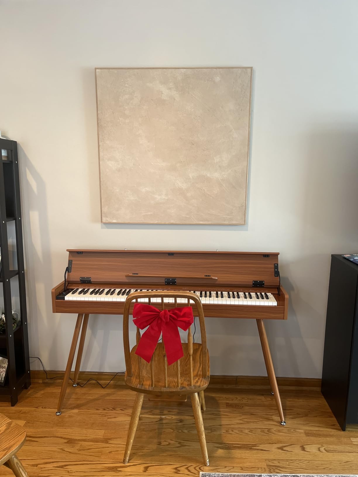 Eastar EUP-100 Digital Piano 88 Key Weighted Keyboard Full Size, Home Digital Keyboard Piano Gifts for Beginners Daughter, with Cover, Headphone, Three-Pedal, Wireless Midi & Recording, Retro Wood customer photo 2