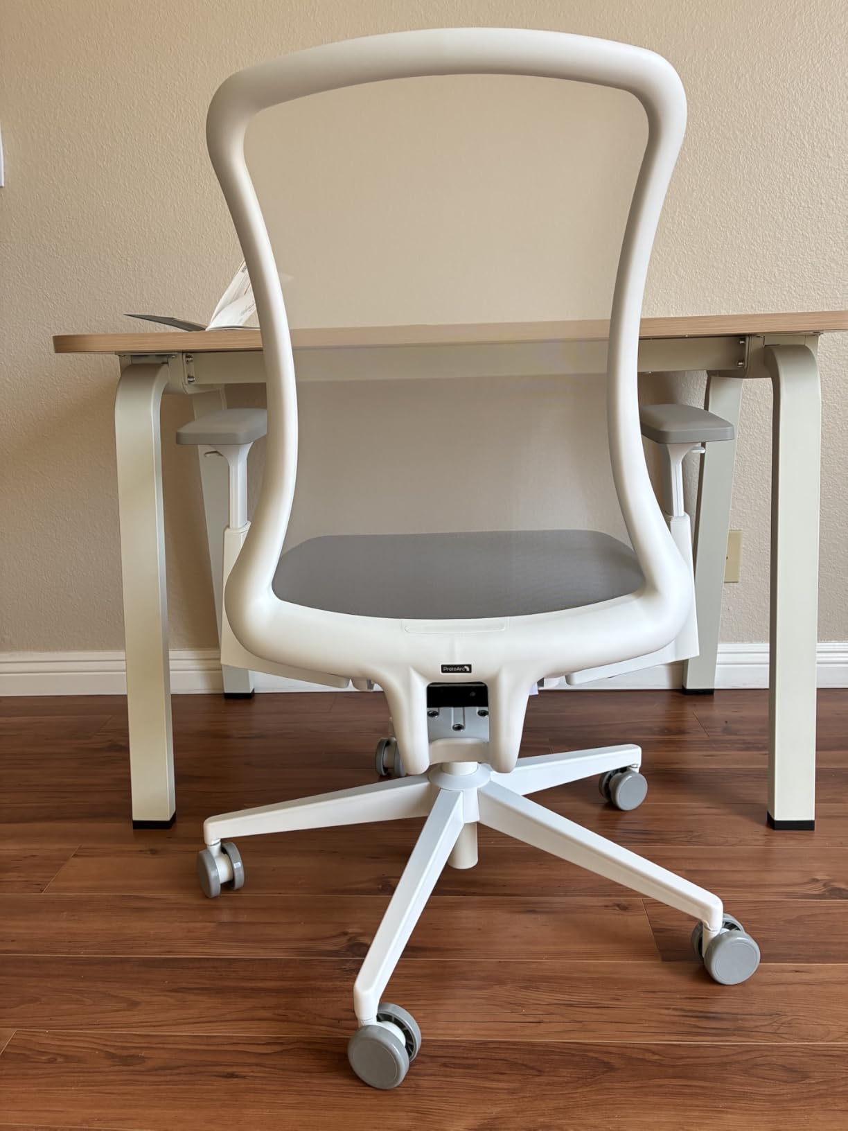ProtoArc Ergonomic Office Chair - Flexer Mesh Couputer Chair for Women, Foam Sliding Seat, 125 Degree Recline, Home Desk Chairs for Small Spaces, Stylish & Comfortable - White customer photo 2