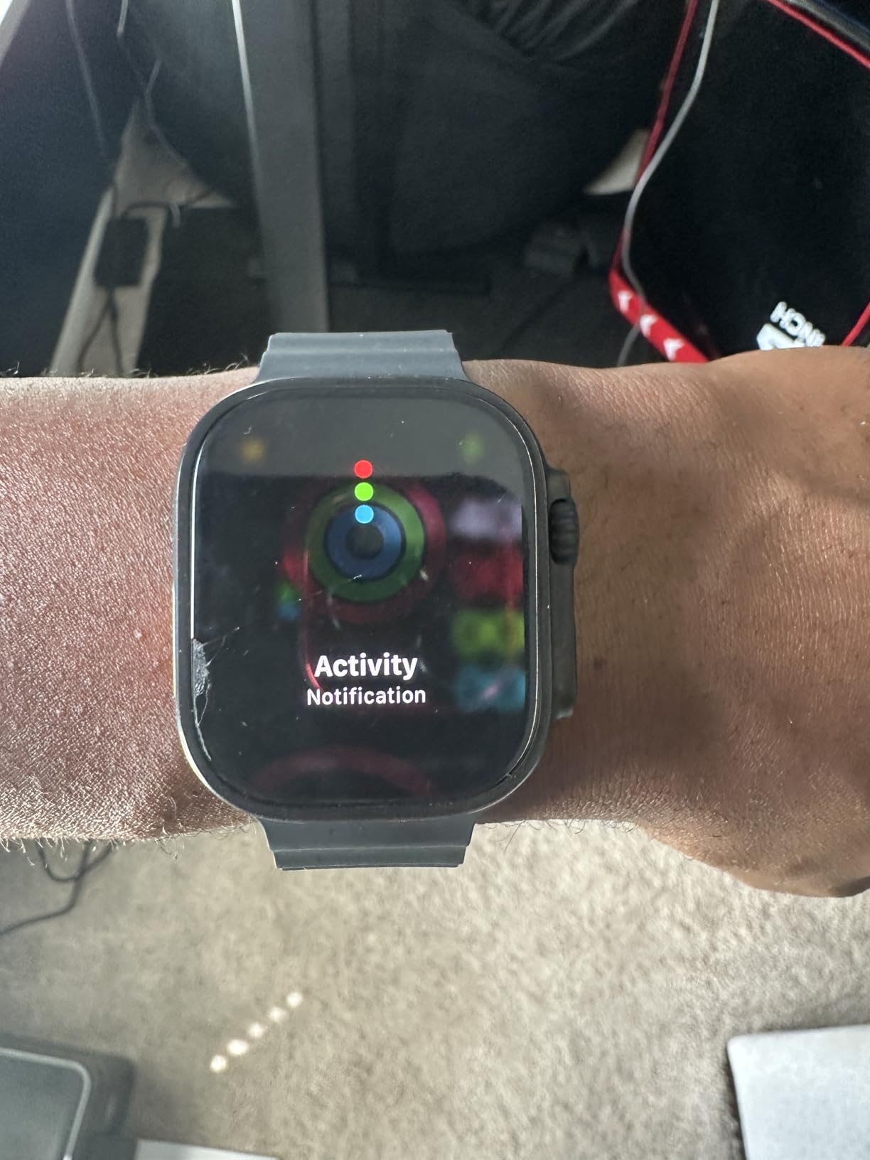 Apple Watch Ultra 3 [GPS + Cellular 49mm] Running & Multisport Smartwatch w/Rugged Titanium Case w/Blue/Bright Blue Trail Loop - M/L. Satellite Communications, Advanced Health & Fitness Tracking customer photo 1