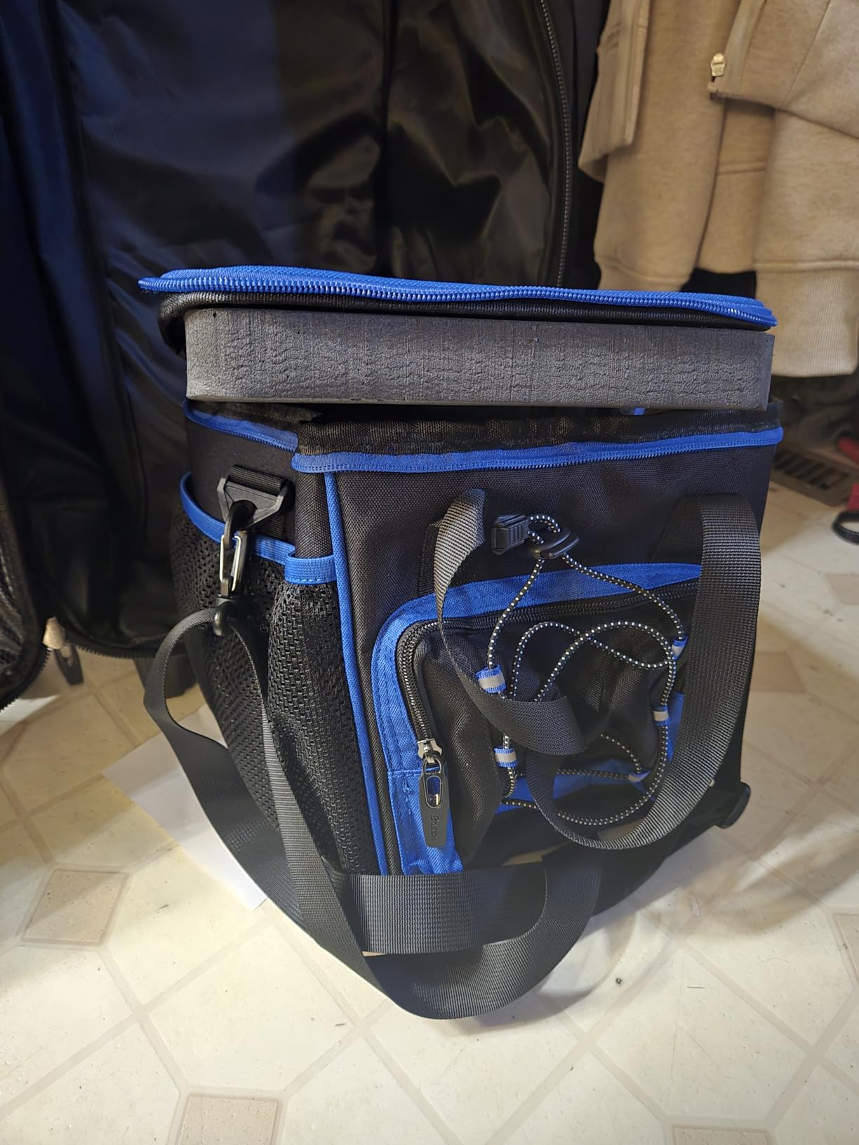 4 Ball Bowling Bag with Wheels, 3 Ball Bowling Bags Roller with 1 Ball Add On Bag, Multi-Pockets & Shoe Compartment (Fits Up to Size 16) customer photo 2