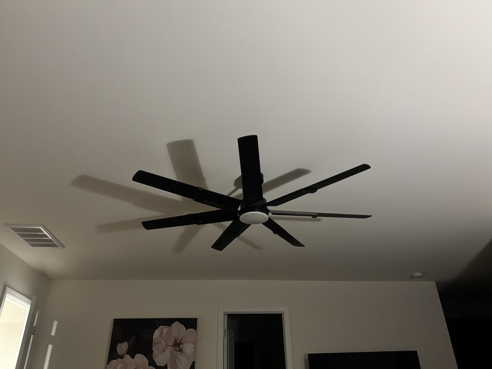 Amico Ceiling Fans with Lights, 66 inch Black Ceiling fan with Light and Remote, 6 Speed Reversible DC Motor, 3CCT, Dimmable, Quiet, Timer, Large Modern Ceiling Fan for Living room, Indoor/Outdoor customer photo 1
