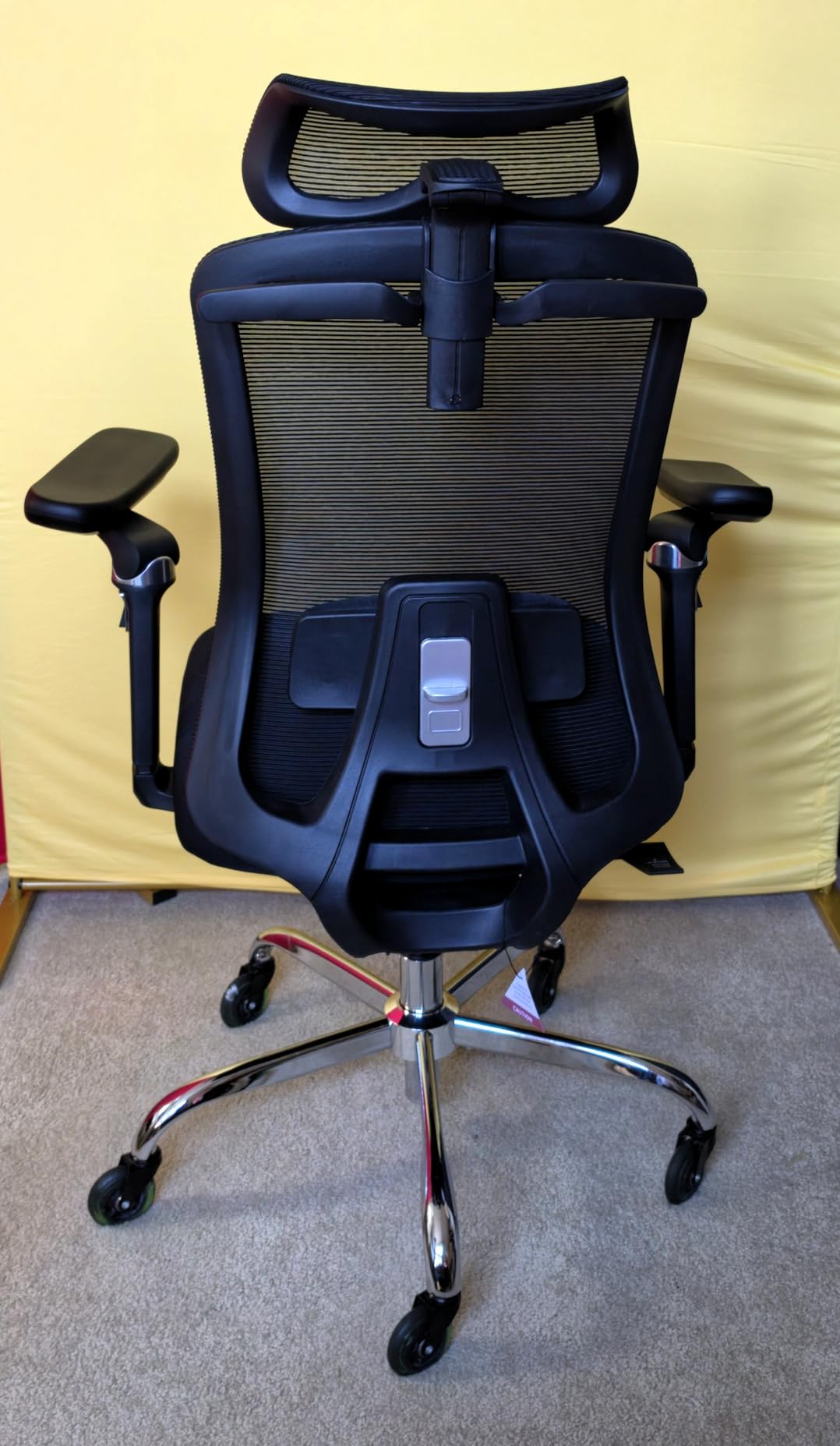 HUANUO FlowLift Ergonomic Office Chair with 6D Armrest, Seat Depth Adjustment, Lumbar Support, Quiet Rubber Caster, High Back Mesh Desk Chair with 3D Headrest, Big and Tall Chair customer photo 1