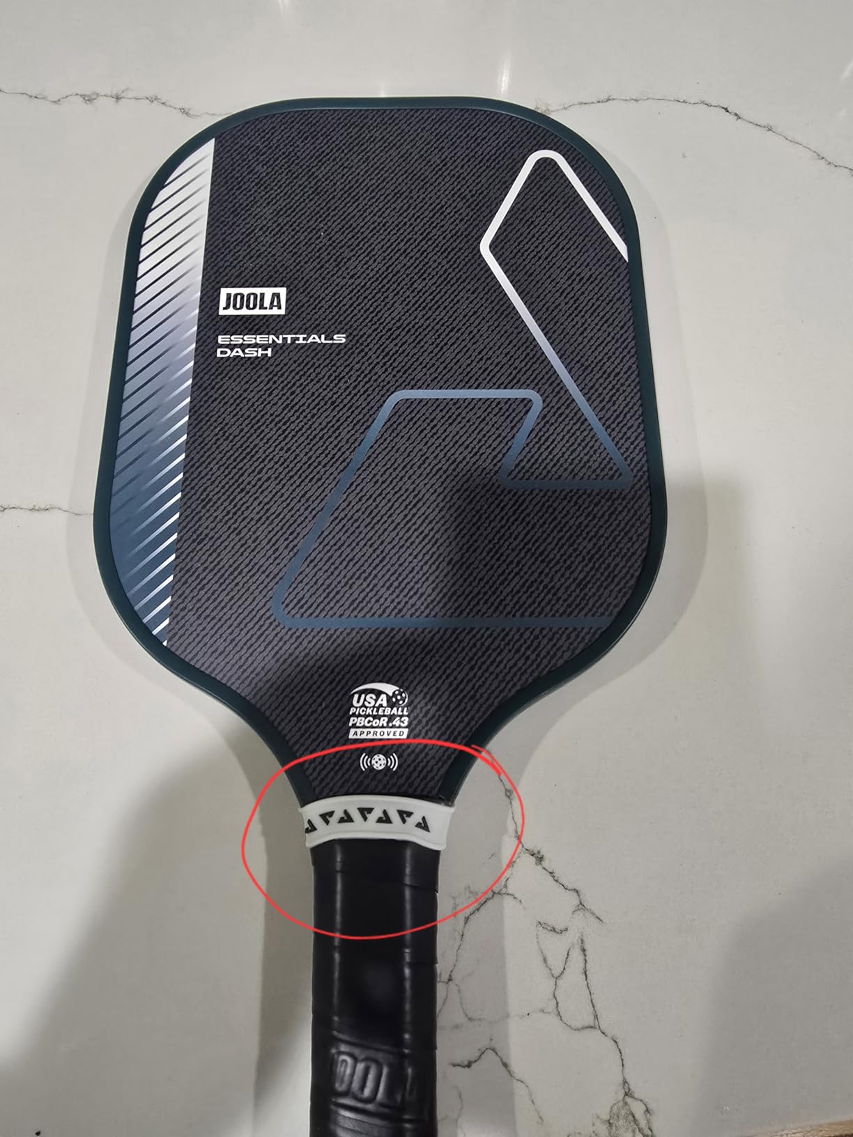 JOOLA Essentials Dash Pickleball Paddle - Lightweight Paddle for All Ages, Fiberglass Sandblasted Surface for Spin, Cool Press Construction, USAP Approved, NFC Chip Enabled customer photo 1