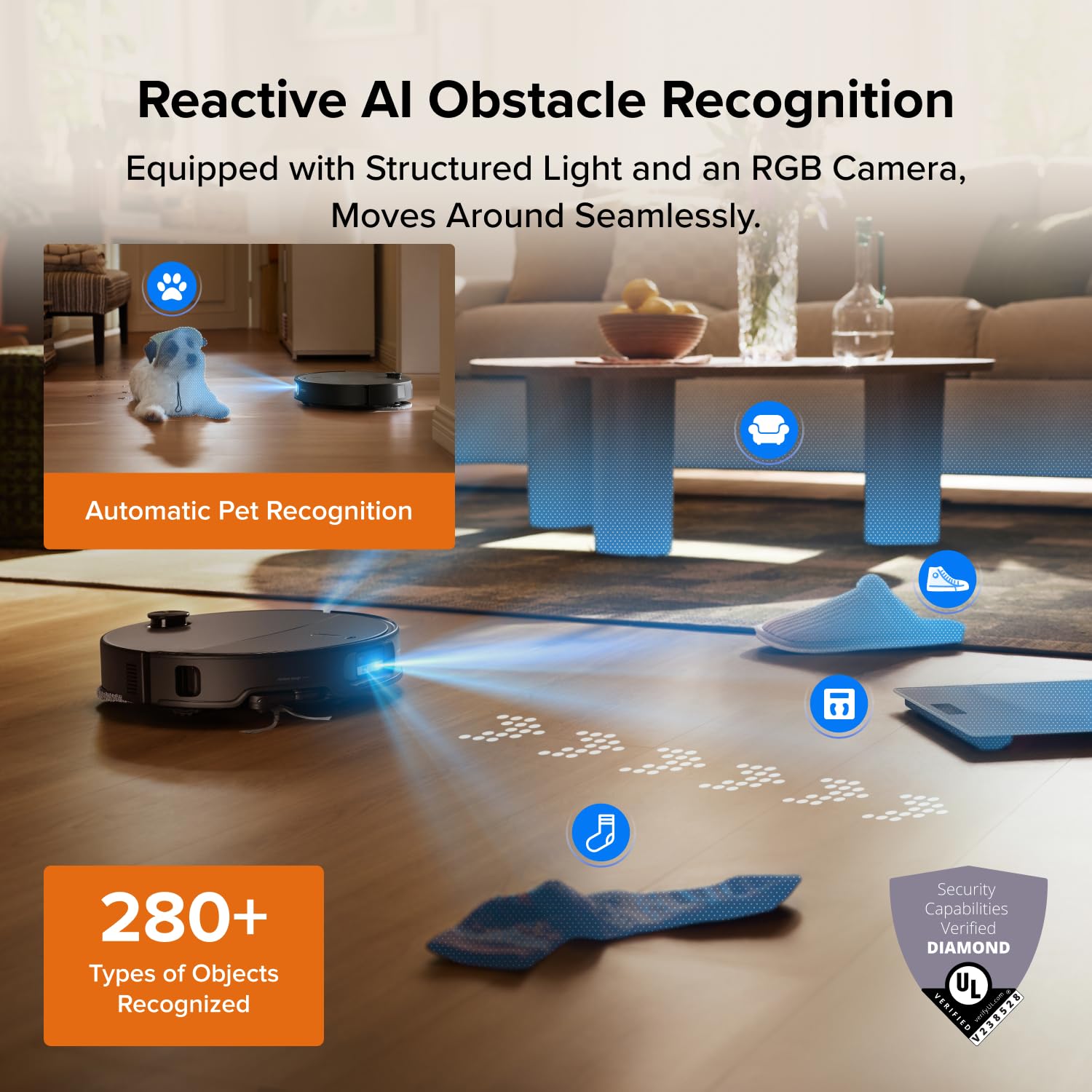 Roborock Qrevo Edge 2 Robot Vacuum and Mop, 25,000Pa, 3.14