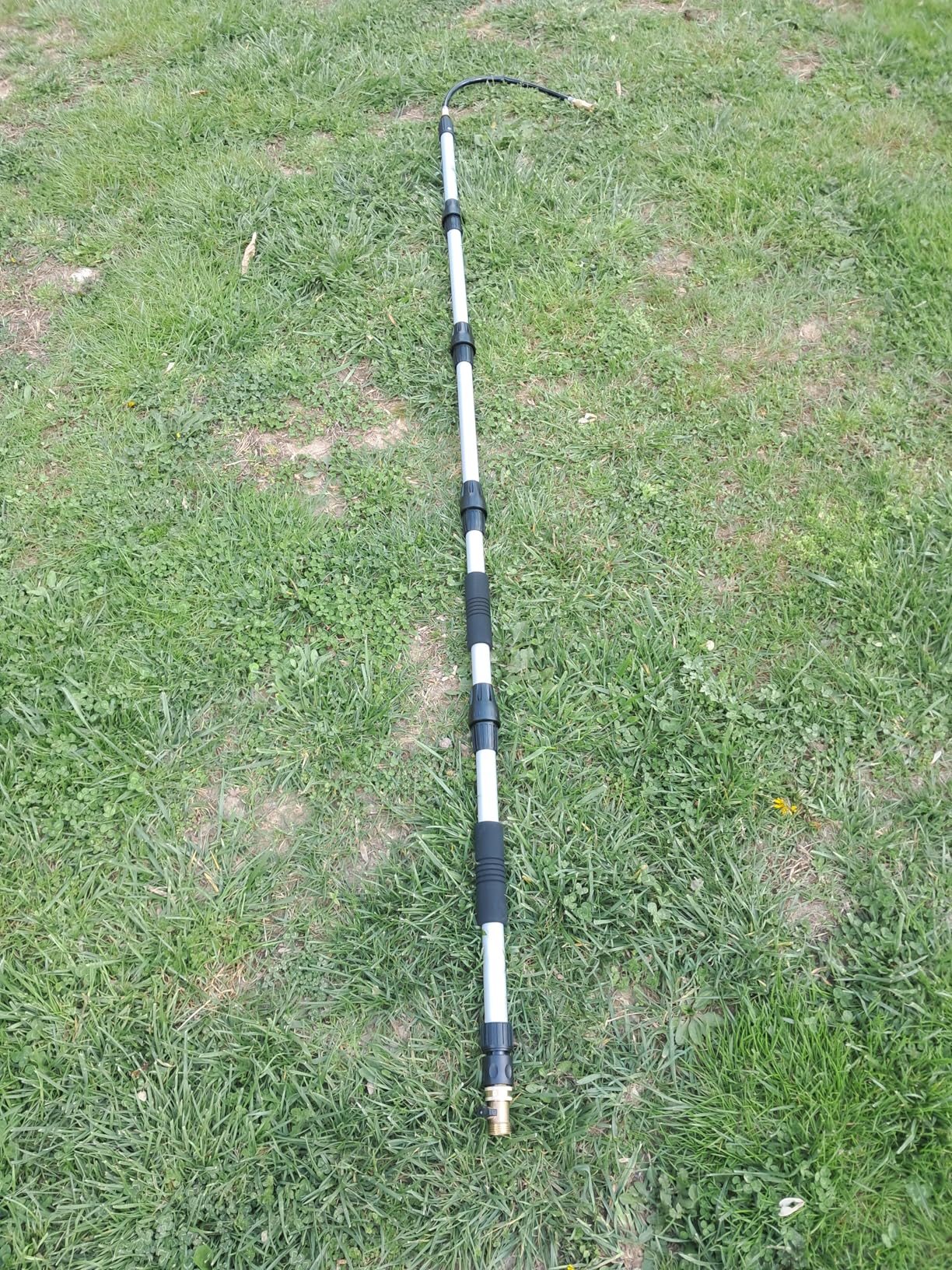 Buyplus 12FT(20FT Reach) Telescopic Gutter Cleaning Tools from the Ground, Long Reach Gutter Cleaner Wand with Hose Attachment, Rain Gutter Cleaner Tool with Extension Pole for 2nd Story House customer photo 1