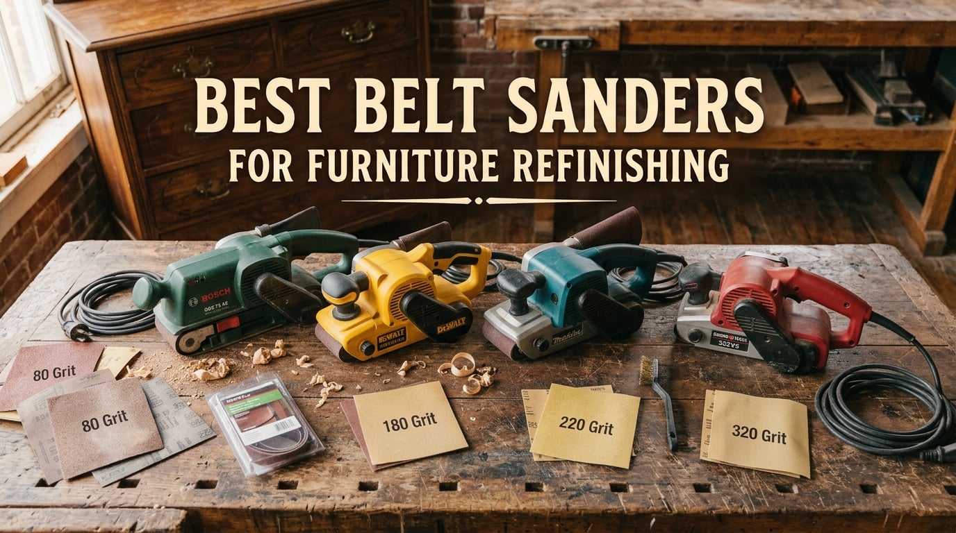 best belt sanders for refinishing furniture