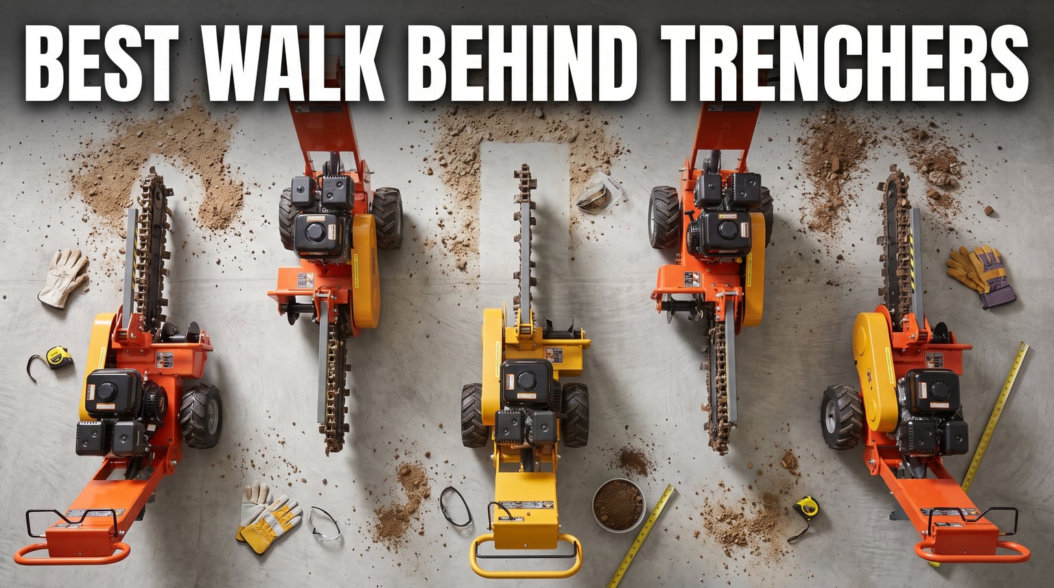 best walk behind trenchers