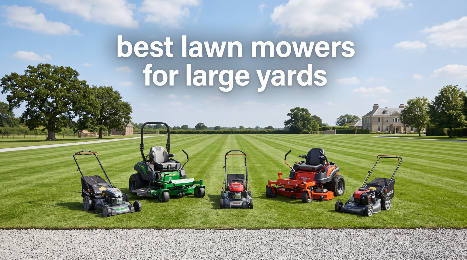 best lawn mowers for large yards