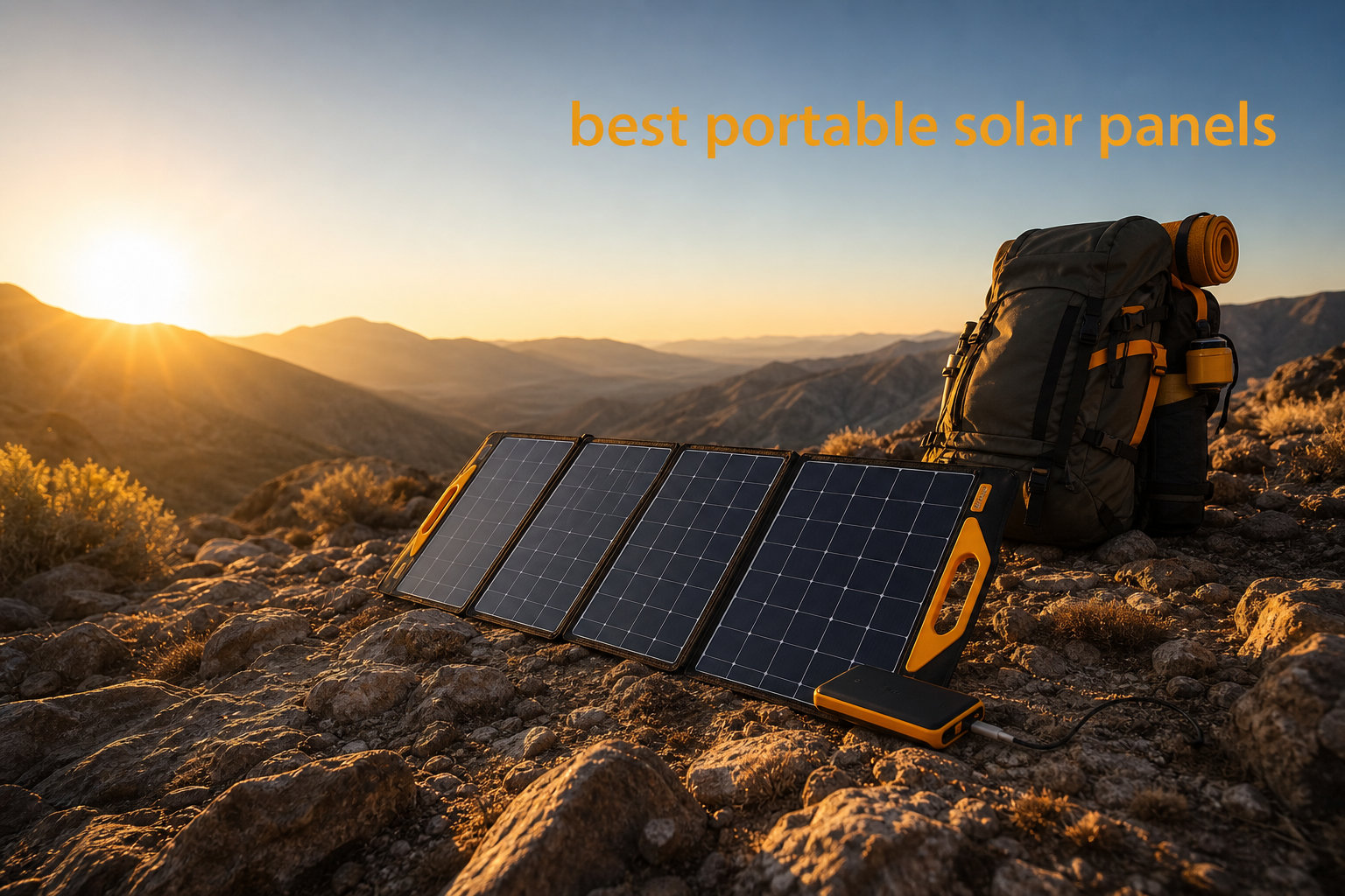 best portable solar panels