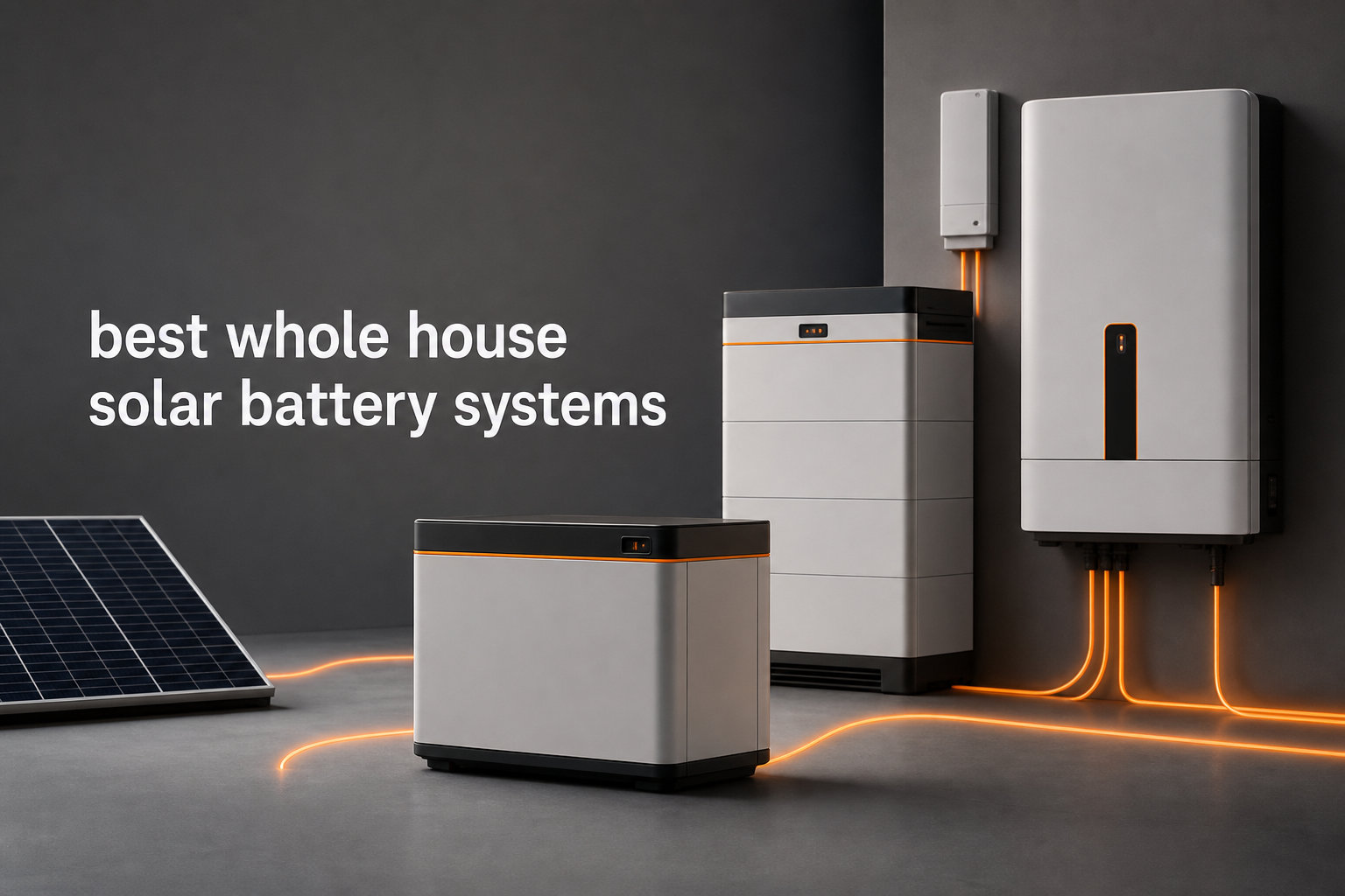 best whole house solar battery systems