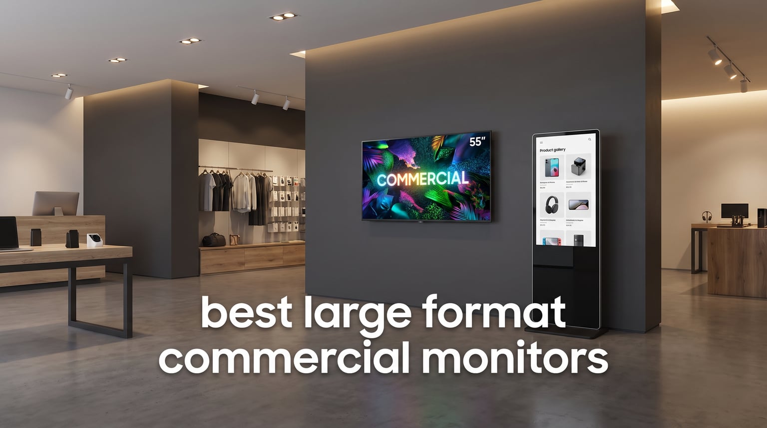 best large format commercial monitors