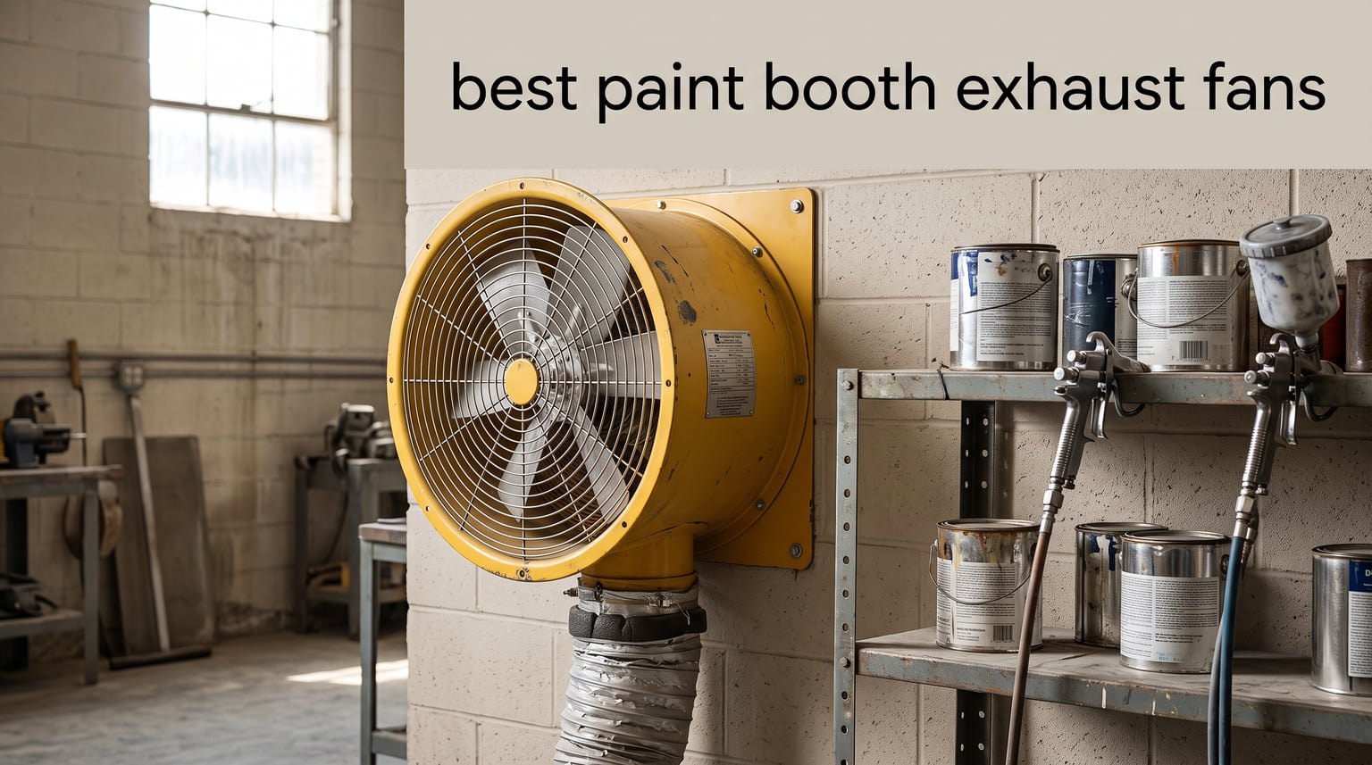 best paint booth exhaust fans