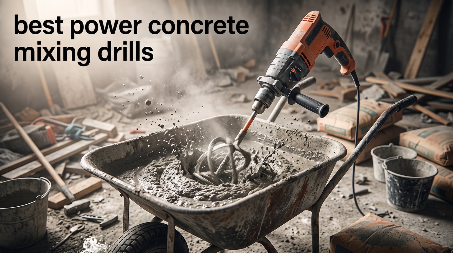 best power concrete mixing drills