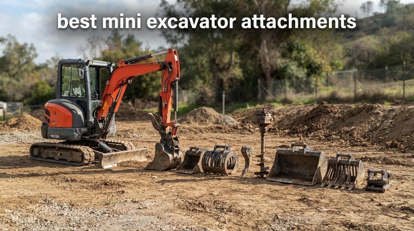 best mini excavator attachments