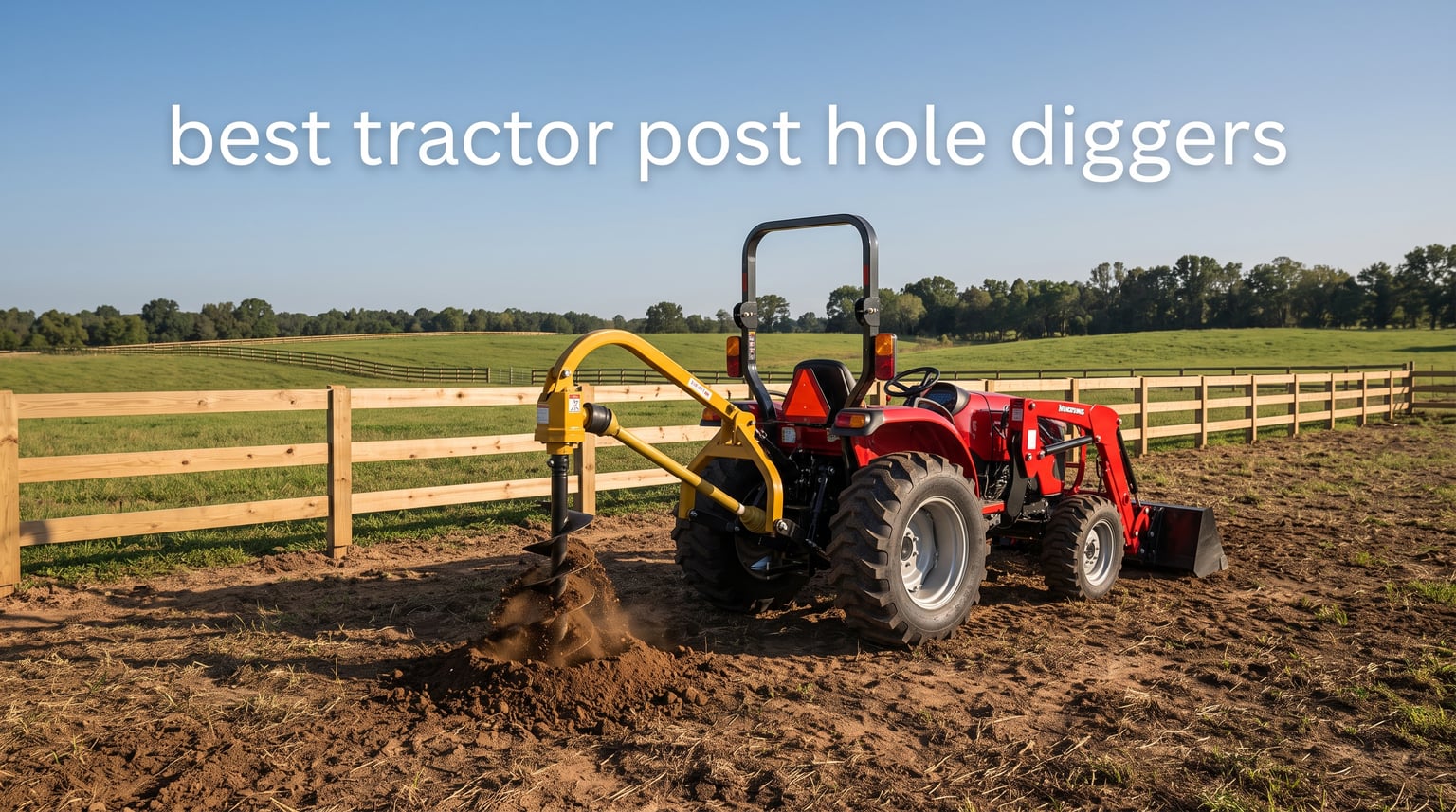 best tractor post hole diggers