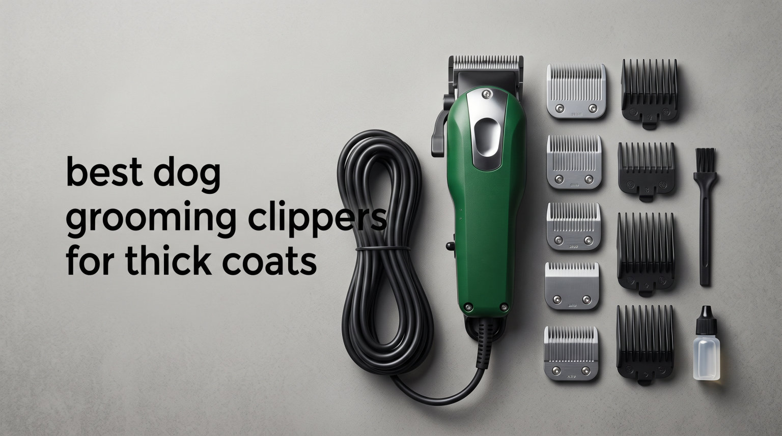 best dog grooming clippers for thick coats