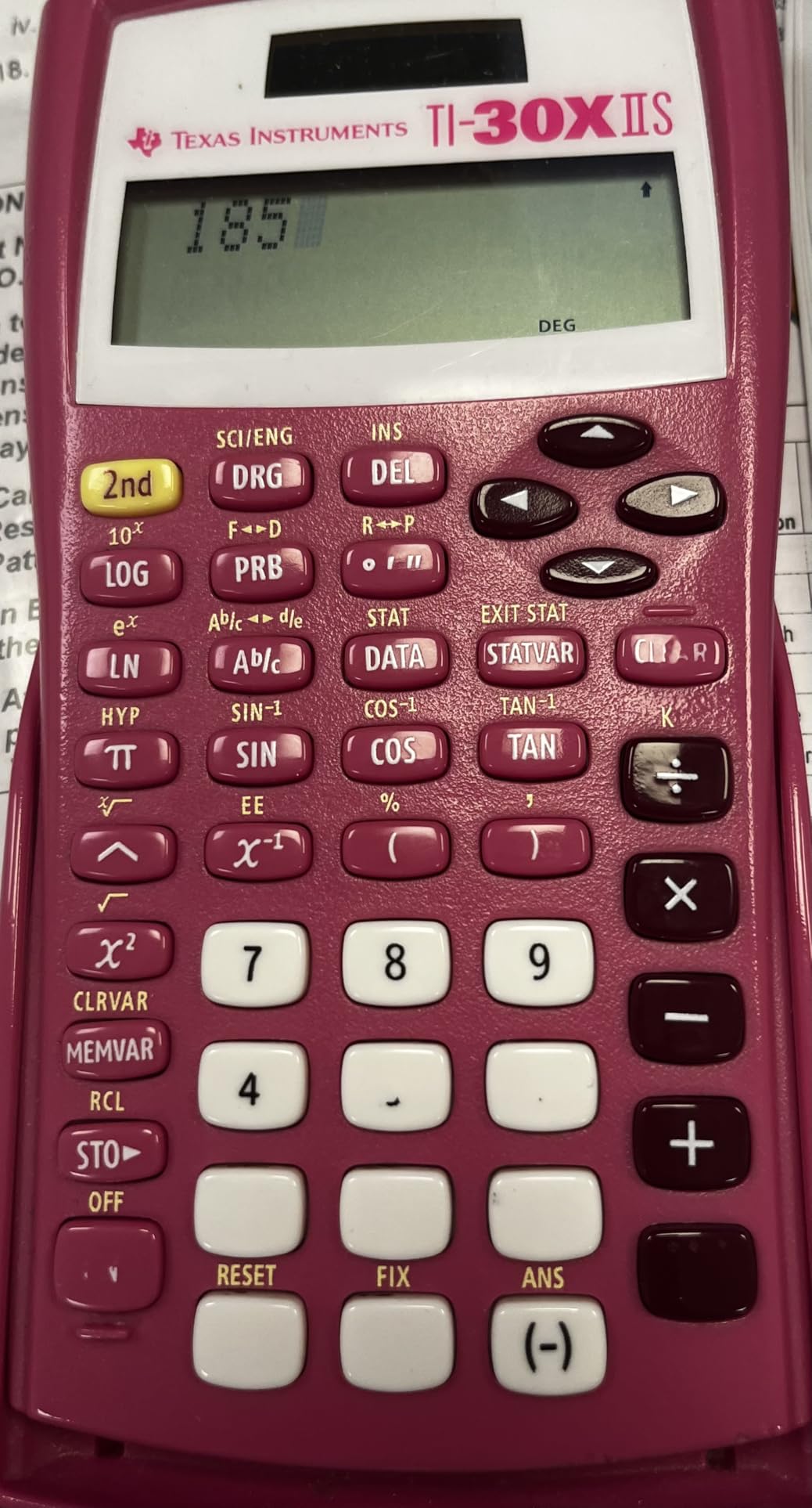 TI-30XIIS Scientific Calculator Texas Instruments, Black | Two-line calculator; Statistics and Advanced Scientific Functions customer photo 2