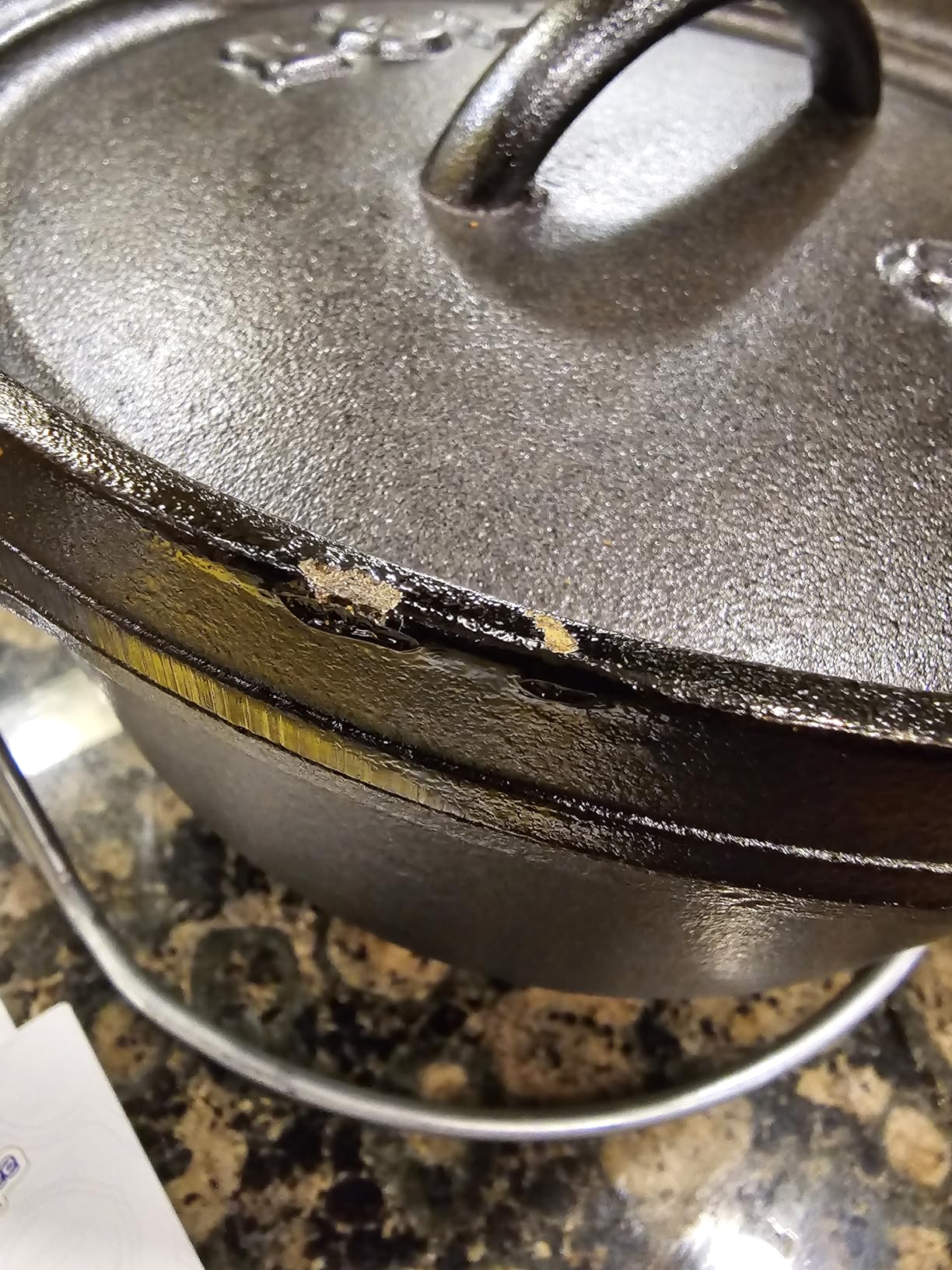 Lodge Pre-Seasoned Cast Iron Deep Camp Dutch Oven with Lid, 8 Quart customer photo 2