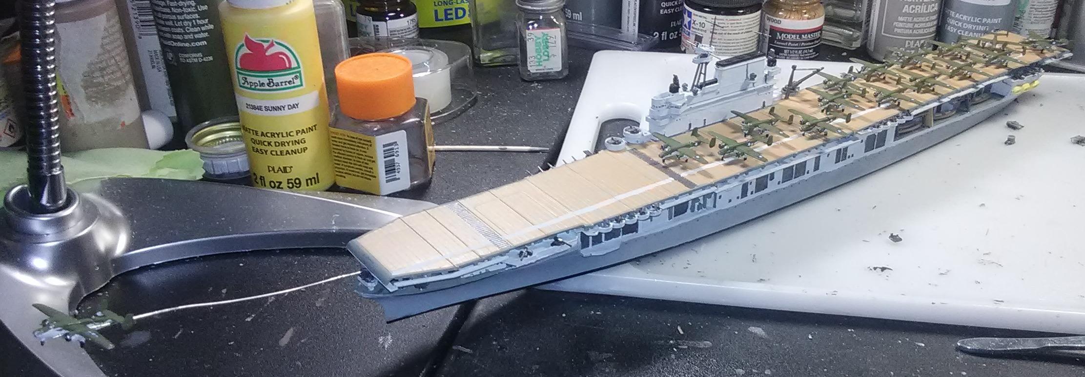 USS Hornet Carrier 1-700 Tamiya customer photo 1