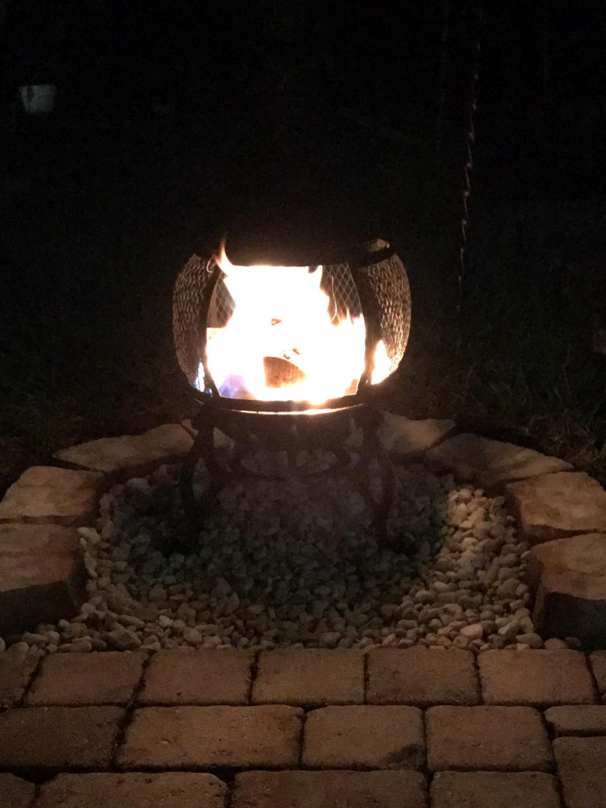 Deckmate Corona 3 Ft. High Outdoor Steel Chimenea Fireplace Model 28063 customer photo 2