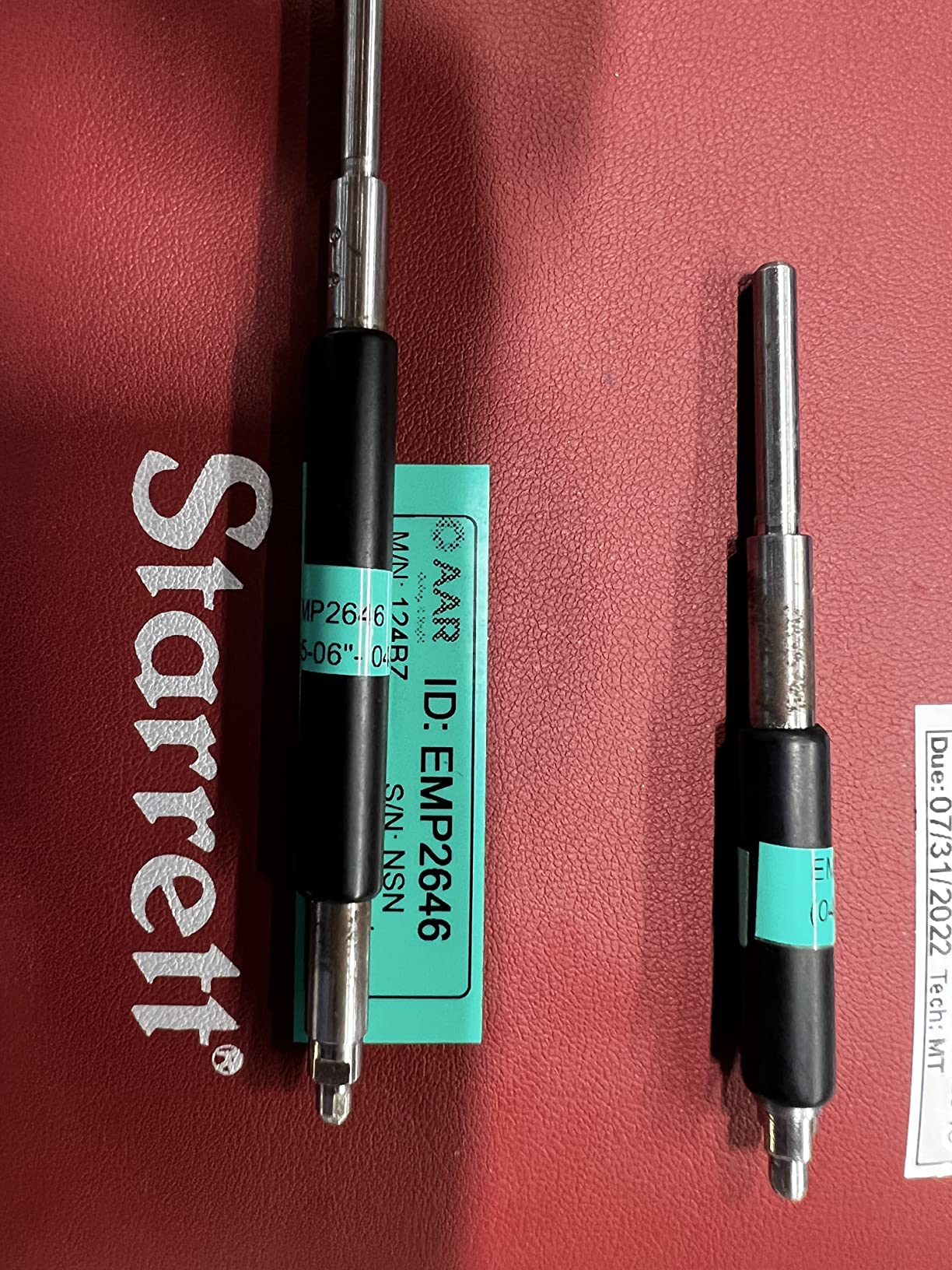 Starrett Solid Rod Inside Micrometer Set, 2-8