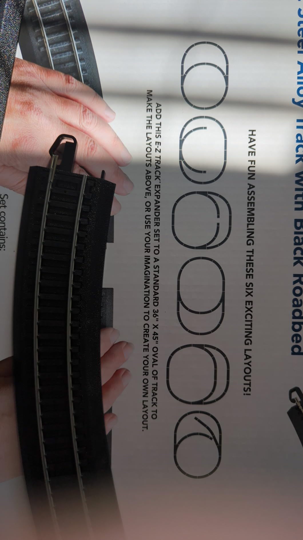 Bachmann Trains - Snap-Fit E-Z TRACK LAYOUT EXPANDER SET - STEEL ALLOY Rail With Black Roadbed - HO Scale customer photo 1