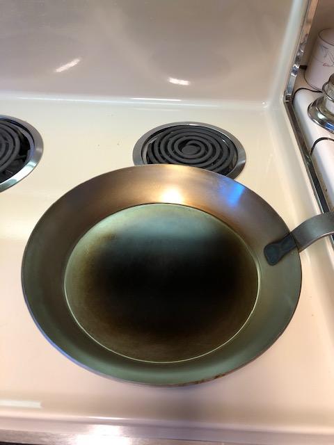 Matfer Bourgeat Black Carbon Steel Frying Pan, 11 5/8