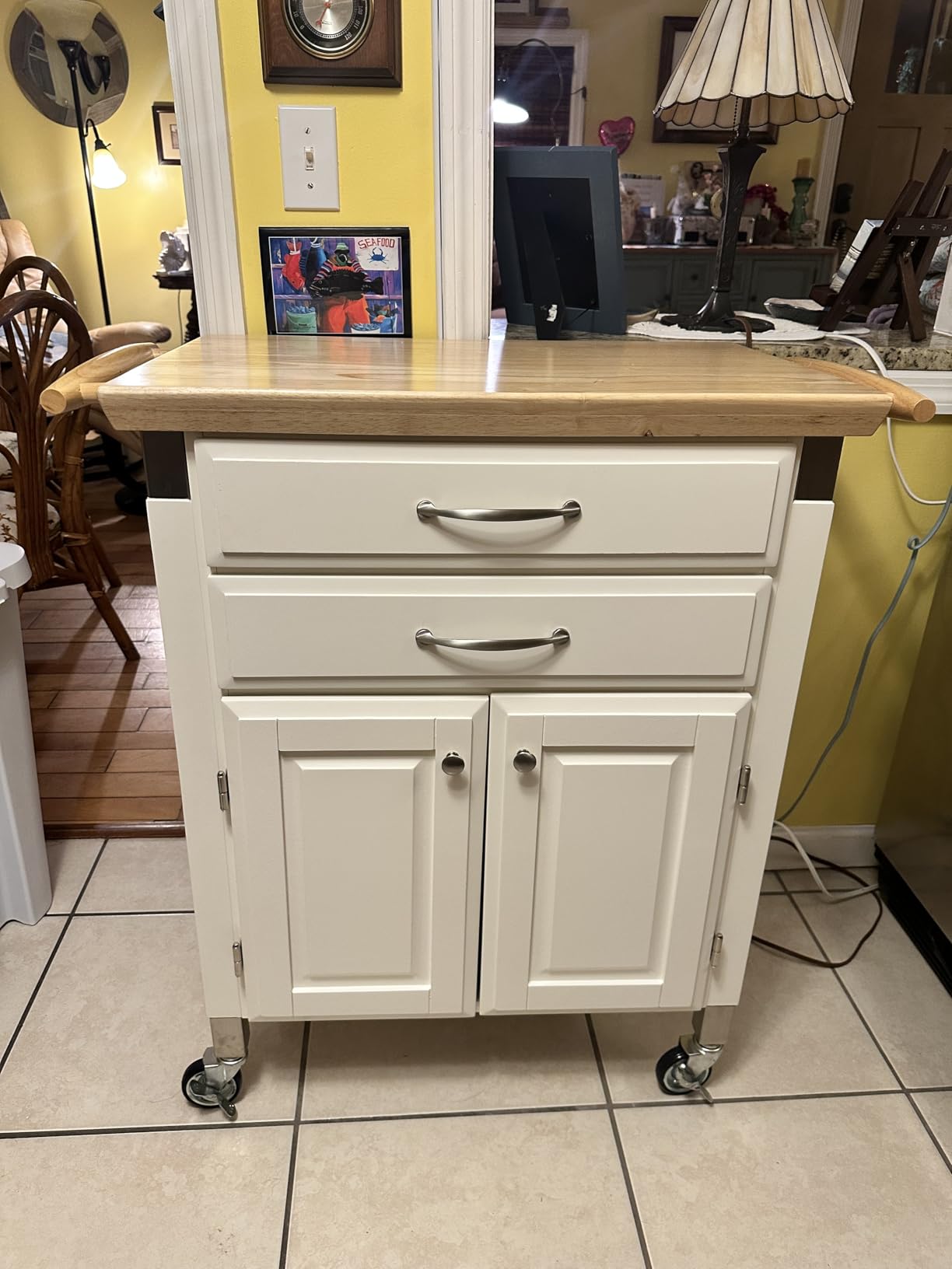 homestyles Dolly Madison Off-White Kitchen Cart customer photo 1