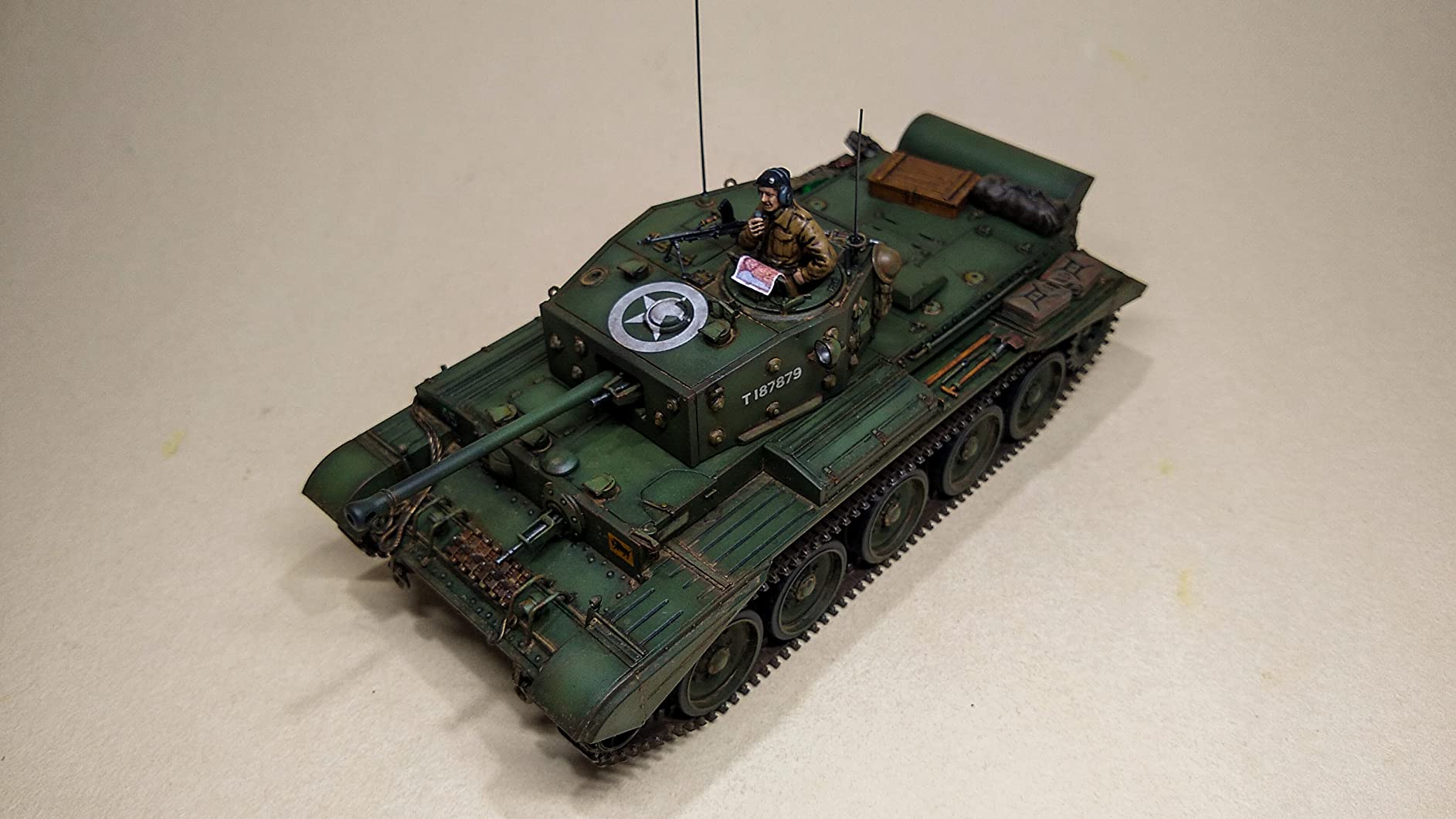 Tamiya 300035221 WWII British Tank Cromwell Mk.IV Cruiser (1), Faithful Replica, Plastic, Crafts, Model Kit, Assembly, Unpainted, Green, 1:35 customer photo 2