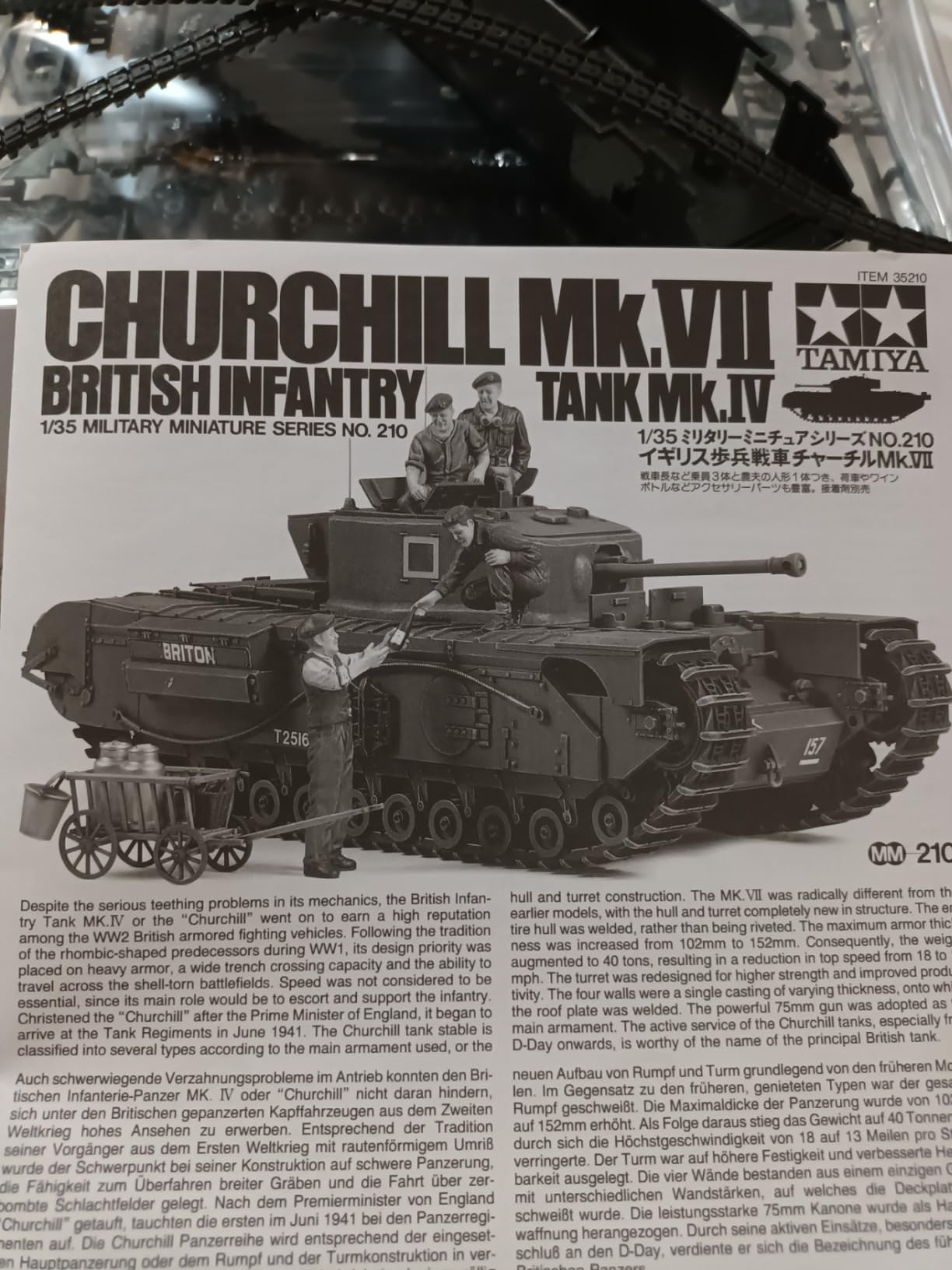 Tamiya America, Inc 1/35 British Churchill MKVII Tank, TAM35210 customer photo 2
