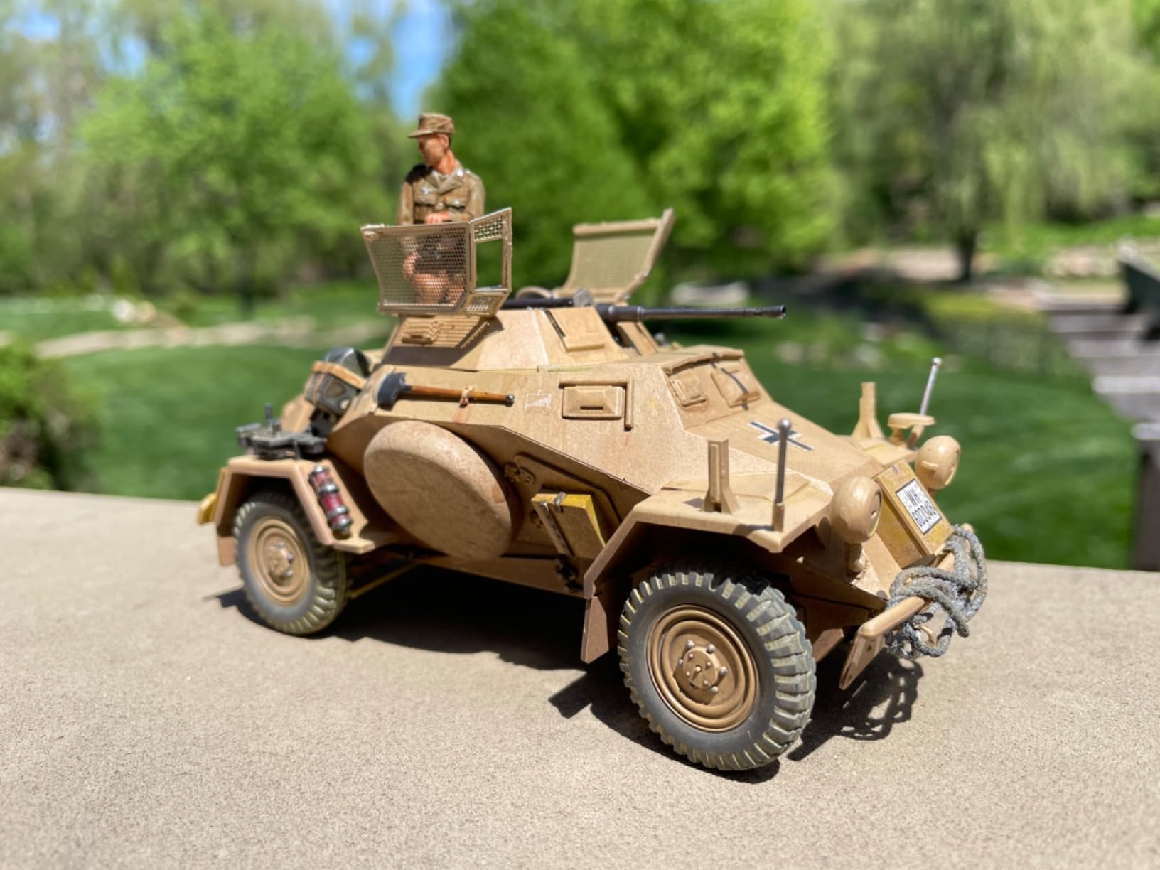 TAMIYA 300035286 1:35 WWII Special Automotive 222 Direct-Action Reconnaissance Tank North Africa (3) customer photo 2