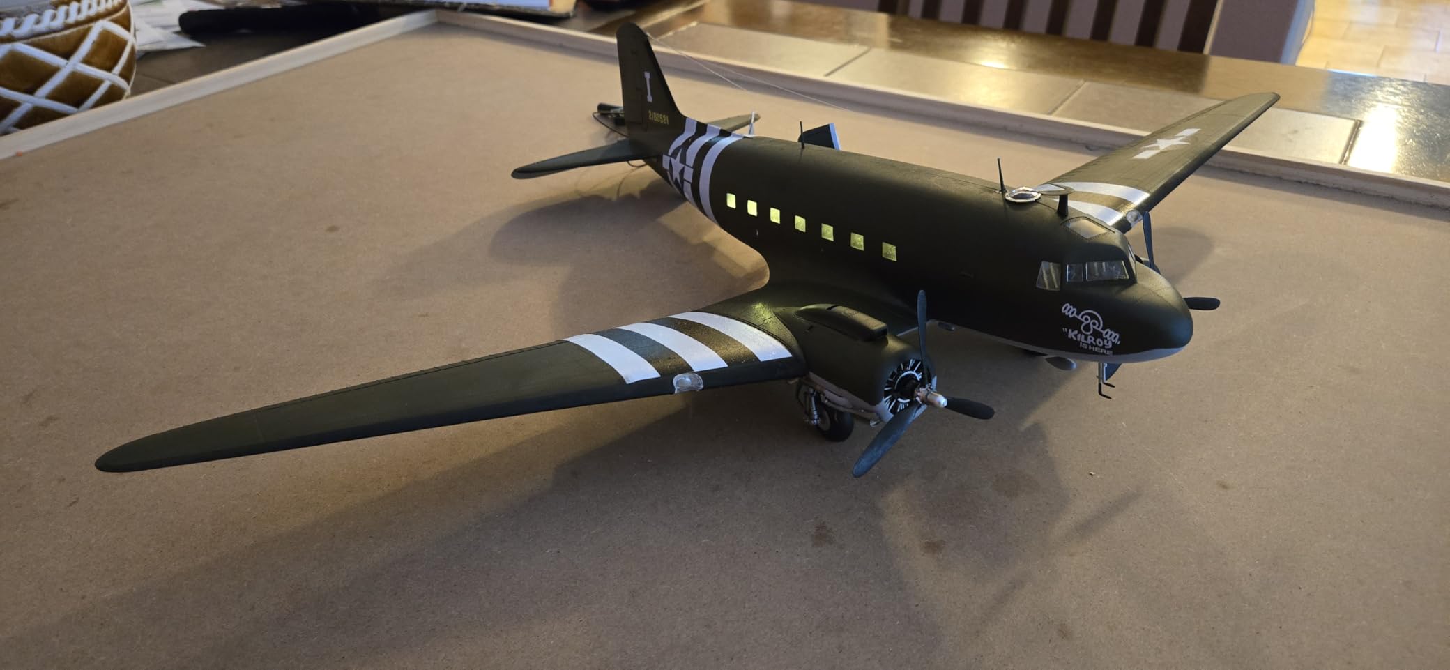 Trumpeter 1/48 C47A Skytrain Military Transport Aircraft Model Kit (TSM-2828) customer photo 2