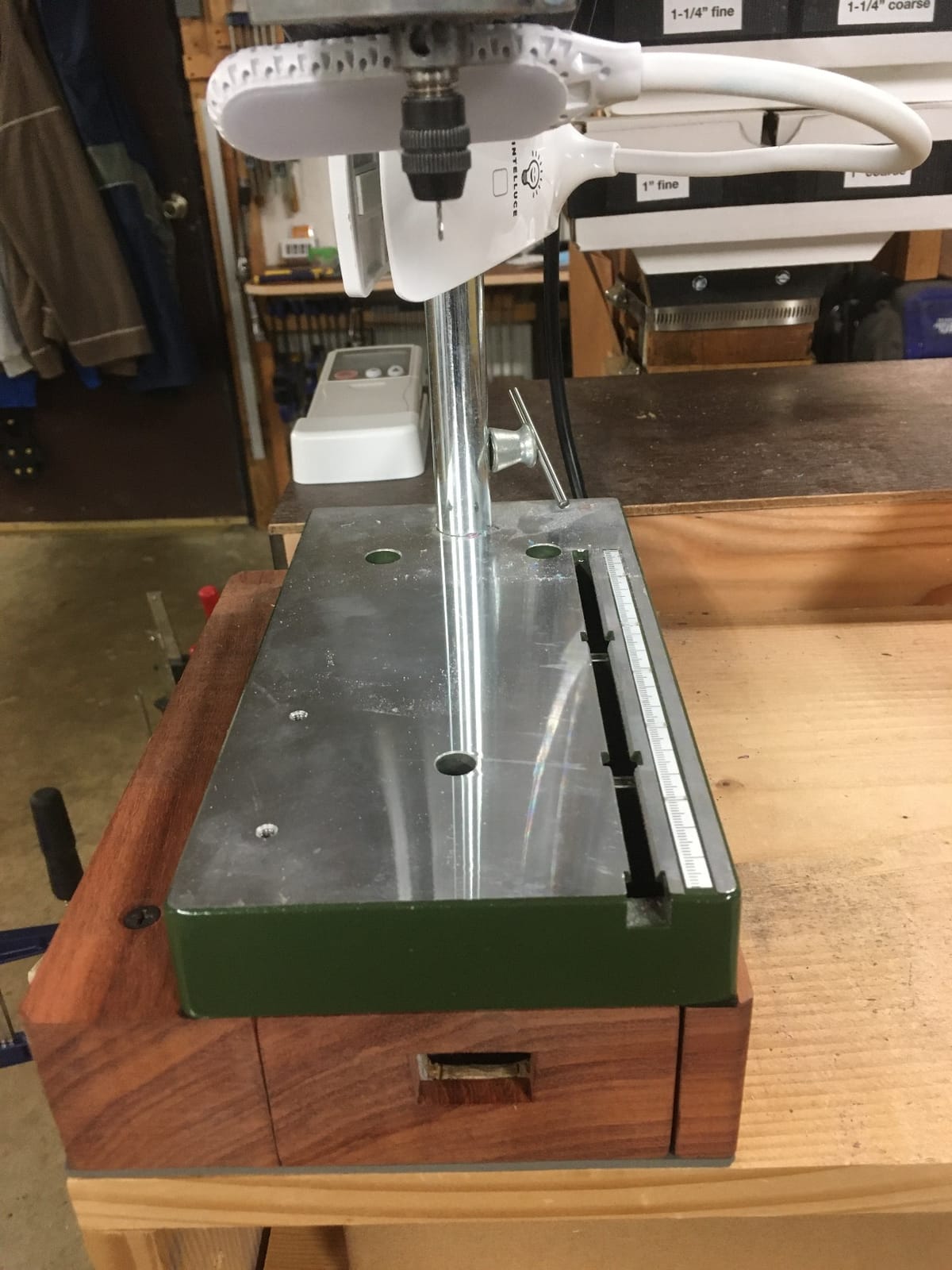 Proxxon Precision Bench Drill Press TBM 115 - Micro Hole Capability, Adjustable Depth & Table, 3-Speed Selection, with 6 Precision Collets customer photo 2