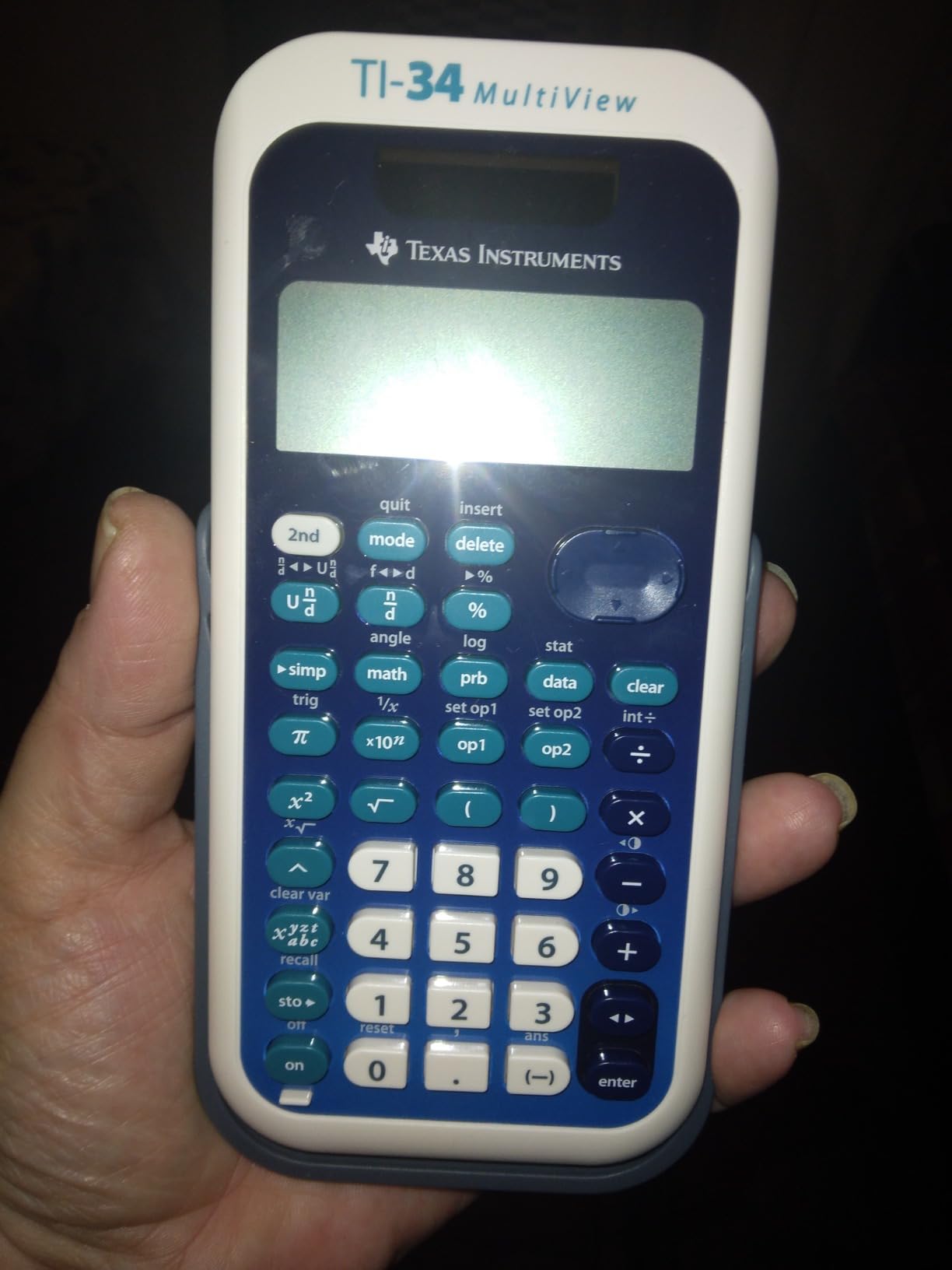 Texas Instruments TI-34 MultiView Scientific Calculator | Intermediate, four-line calculator; Advanced fraction capabilities customer photo 1