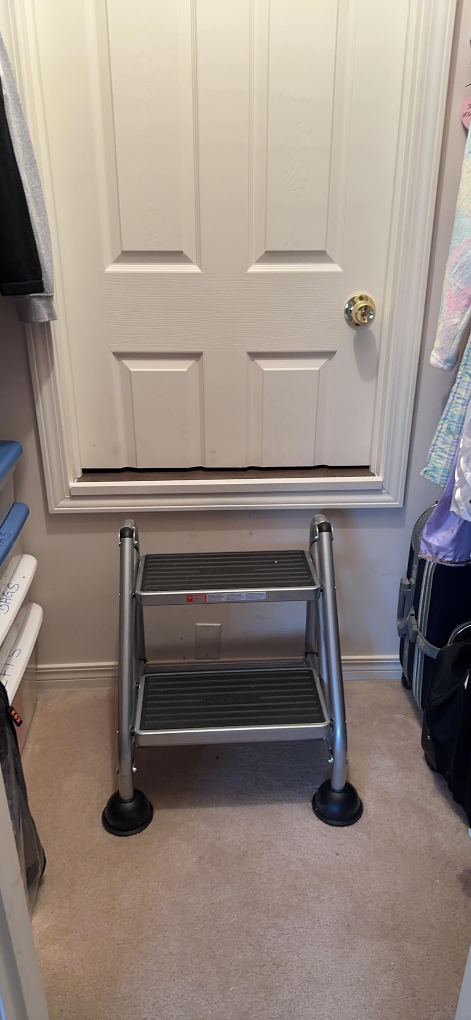 Cosco 3-Step Rolling Step Ladder, Grey customer photo 2