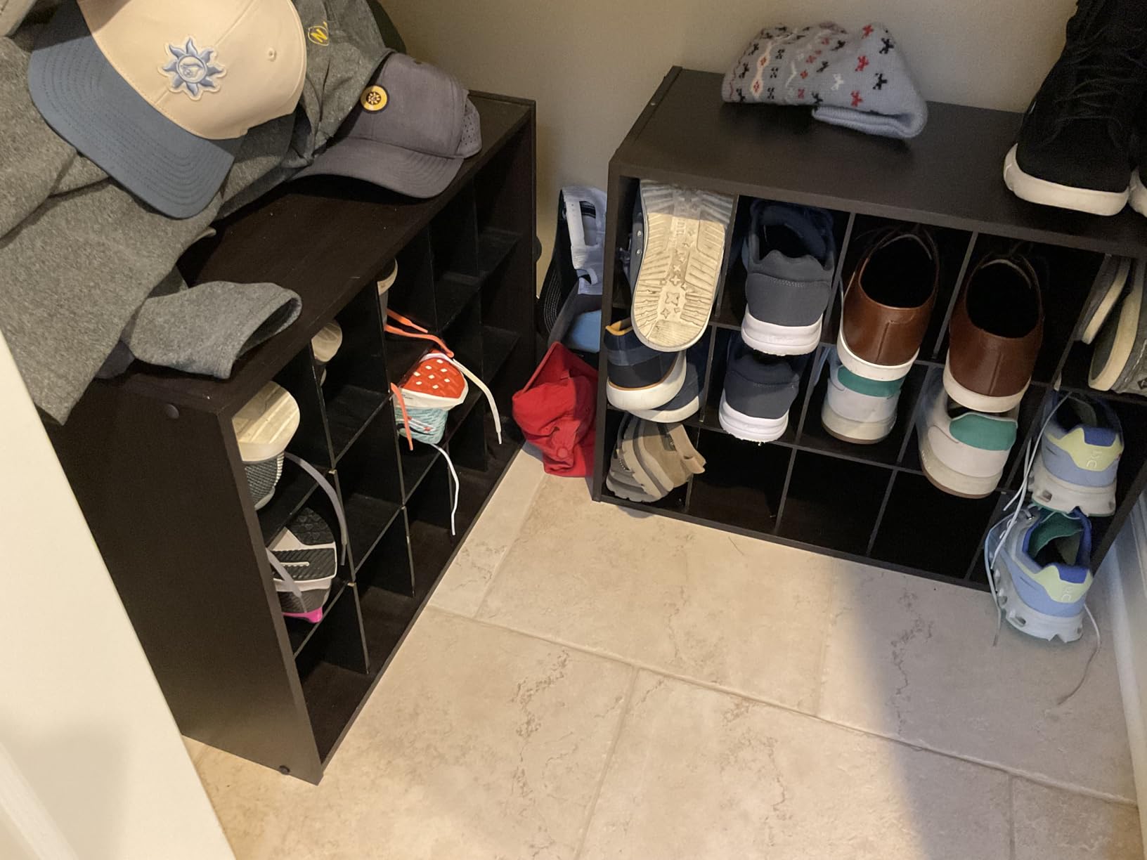 ClosetMaid 15 Cube Stackable Storage Organizer for Shoes, Bags, Crafts, Hobbies with Wood Shelves, for Closet, Entryway or Mudroom, Espresso customer photo 1