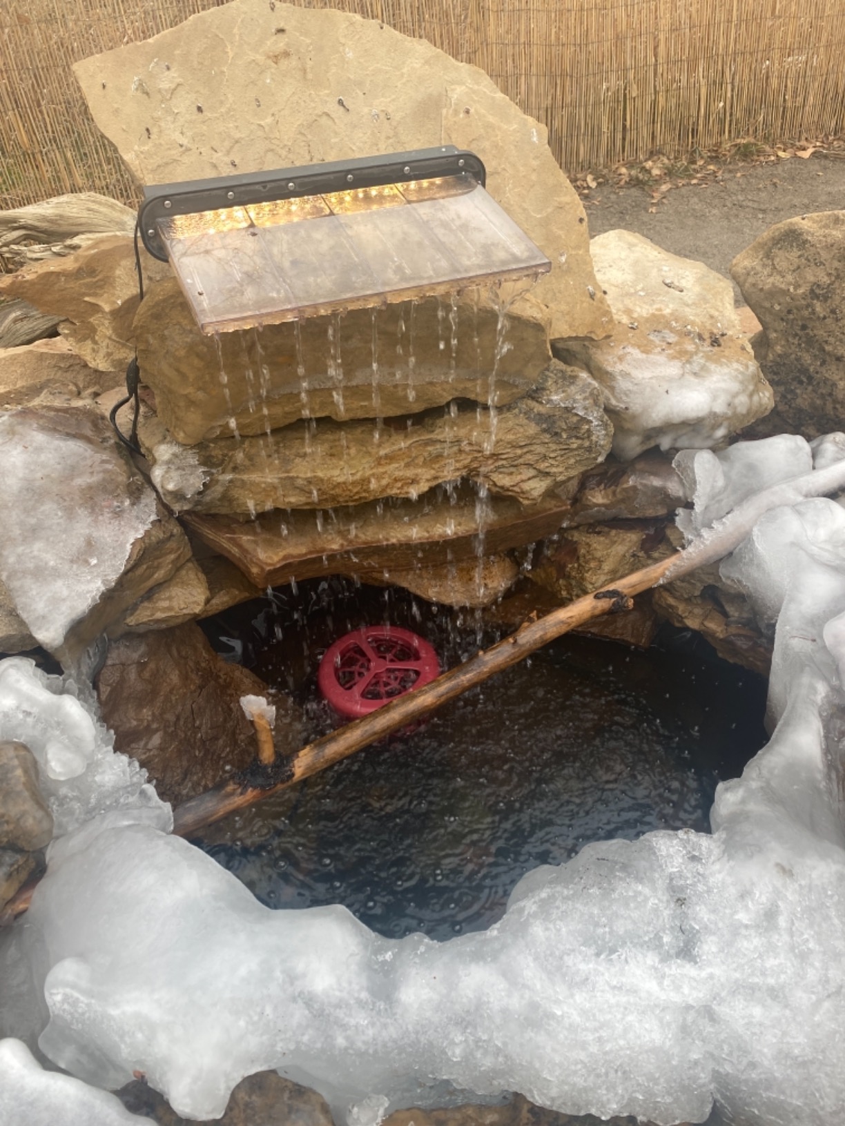 K&H Pet Products Stock Tank & Pond Heater, Ultimate Stock Tank Deicer w/ Cord Clip, Water Trough Heater for Horses, Cattle and Livestock, Full Cage, Floating, Submersible, Safety Listed - Red 500W customer photo 2