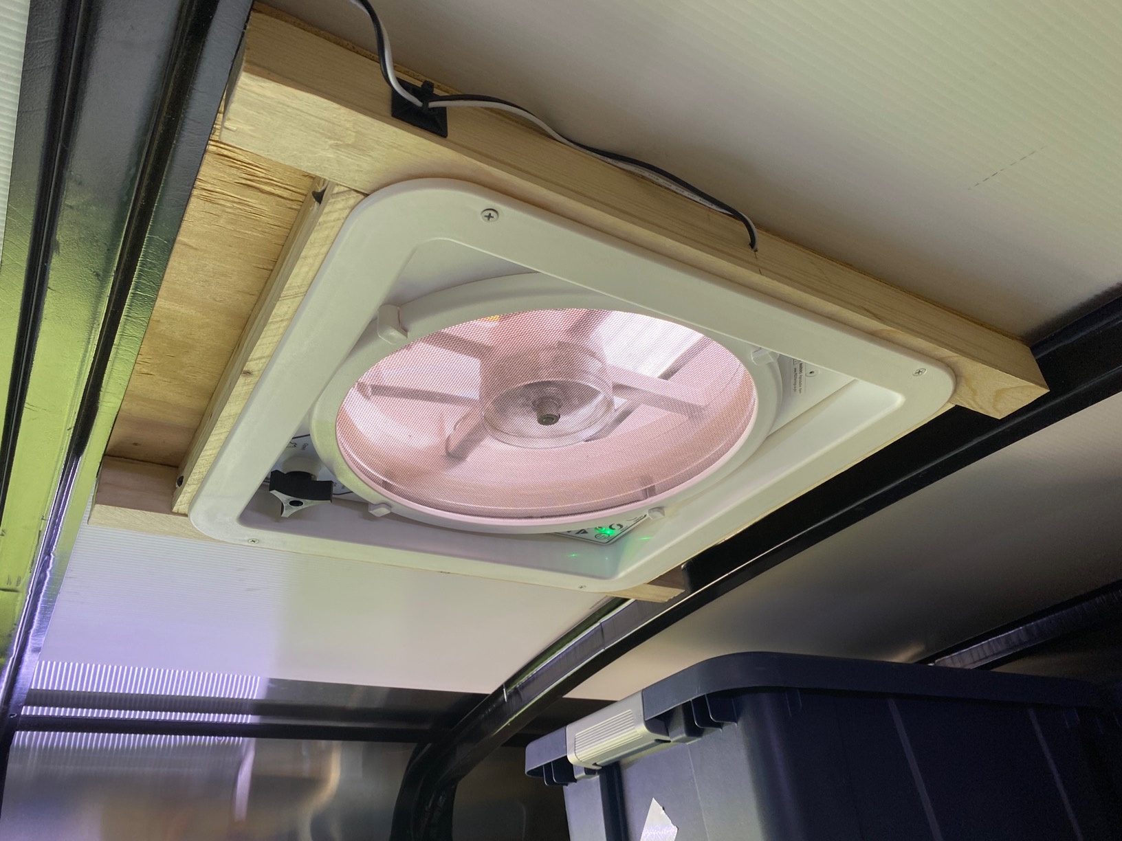 MAXXAIR Maxxfan Deluxe Vent, Fan and Vent Cover All in One - Powerful 10-Speed Reversible Fan with Thermostat, Built-In Rain Cover, Remote Control, Intake & Exhaust Fan, White (00-07000K) customer photo 2