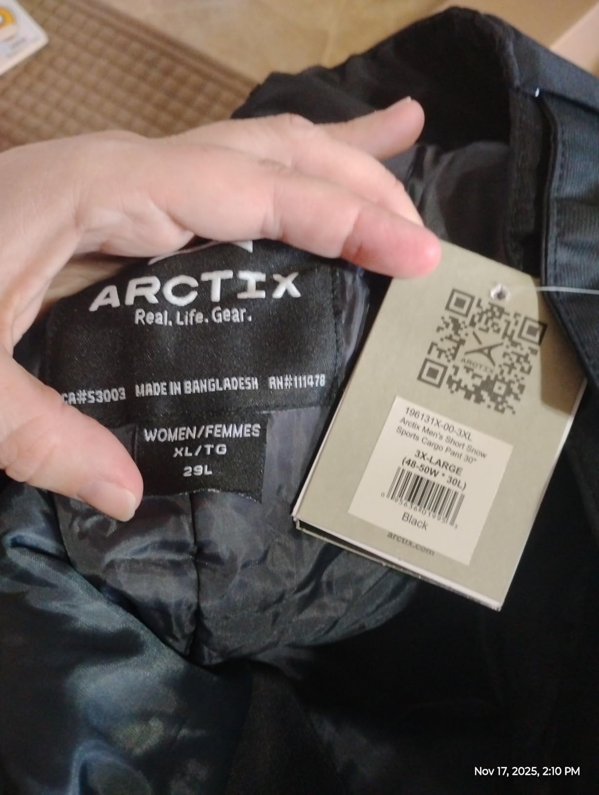Arctix Mens Snowsports Cargo Pants customer photo 2