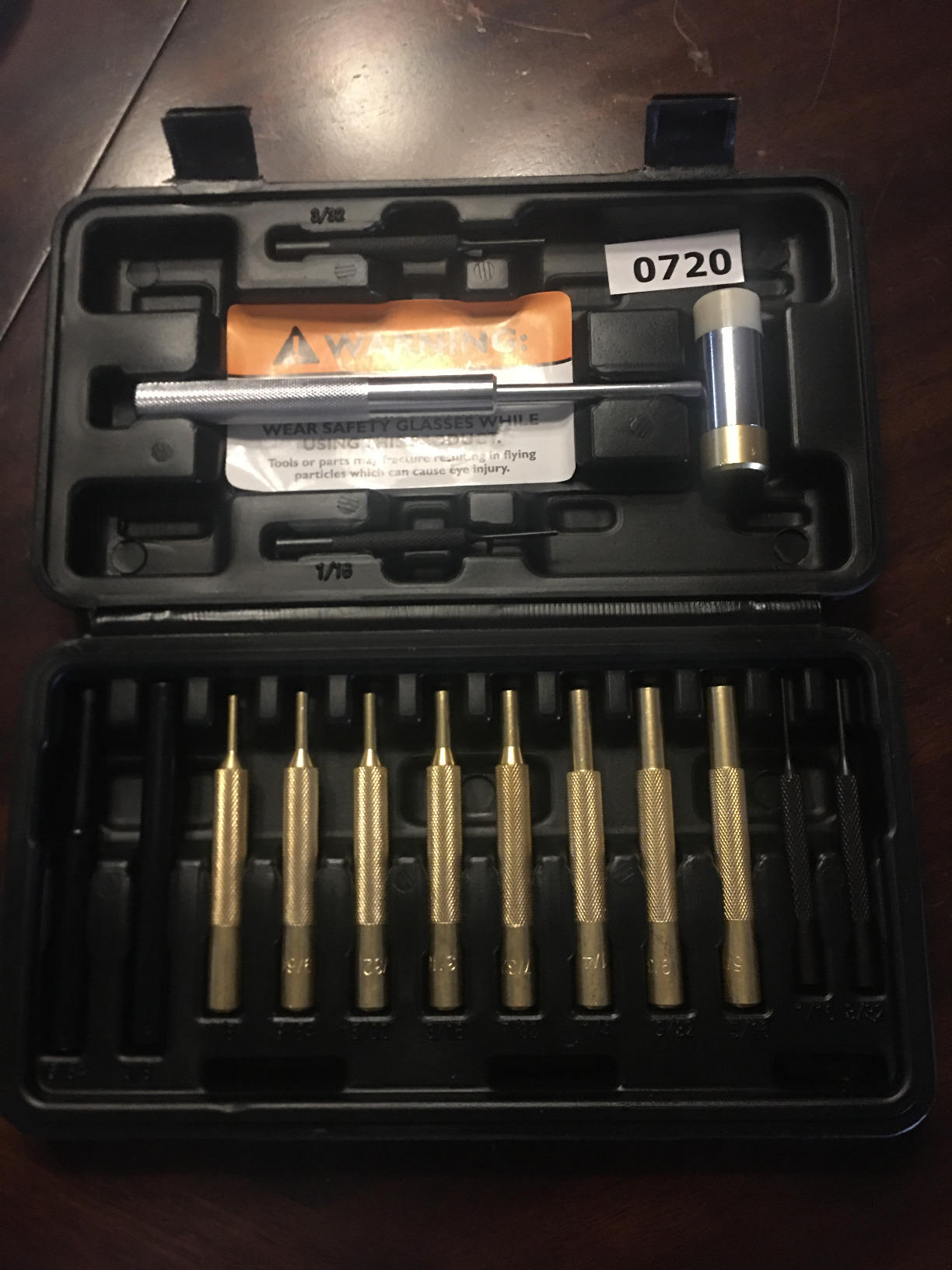 Wheeler Hammer and Punch Set with Punches, Brass/Polymer Hammer, Storage Case for Gunsmithing, Firearm Maintenance, Black customer photo 2