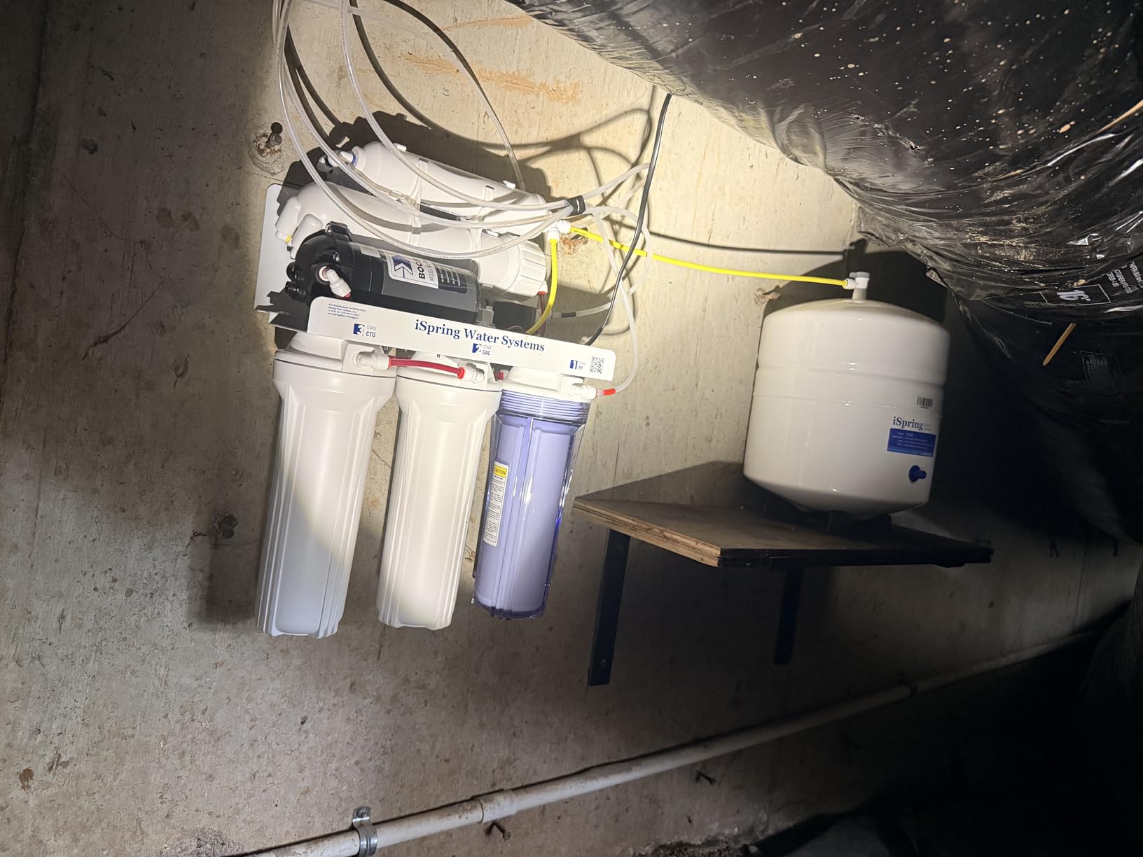 iSpring RCC7P-AK, 6-Stage Reverse Osmosis System Under Sink Alkaline Water Filter and Pump, RO Drinking Water Filtration System, Patented Top-Mounted Faucet Design for Easy Installation customer photo 1
