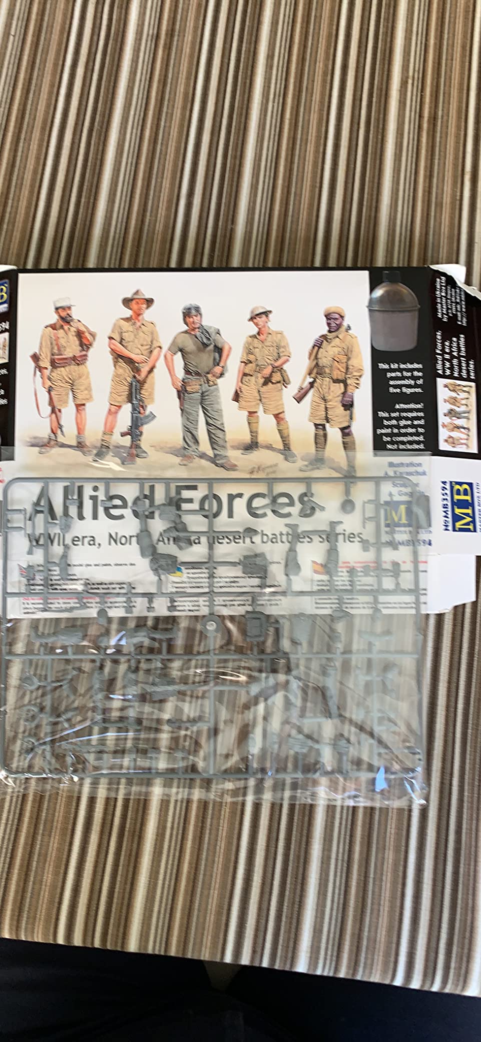 Master Box WWII Allied Forces N. Africa (5) Figure Model Building Kits (1:35 Scale) customer photo 1