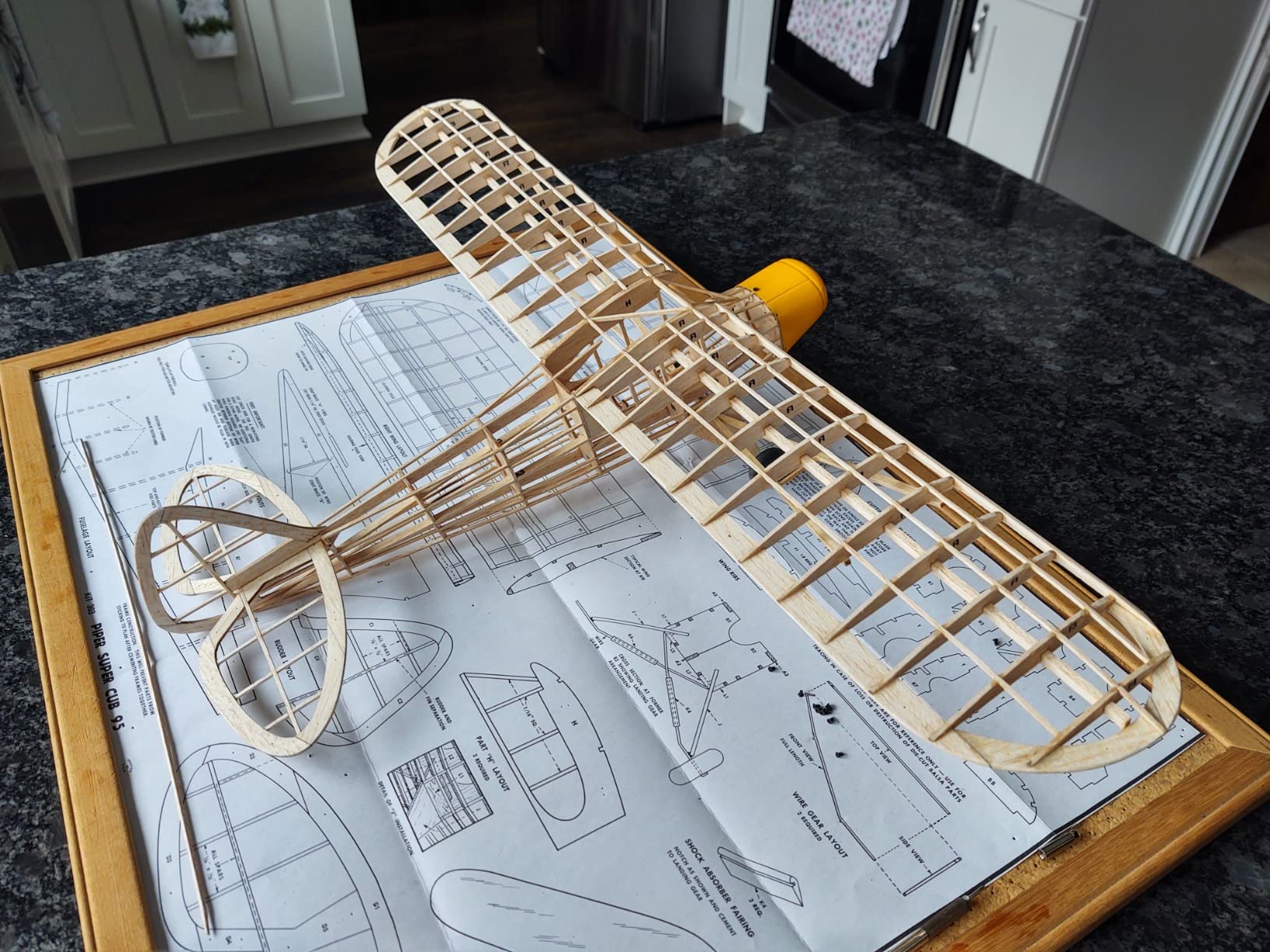 Guillow's Piper Super Cub 95 Laser Cut Model Kit Blue customer photo 1