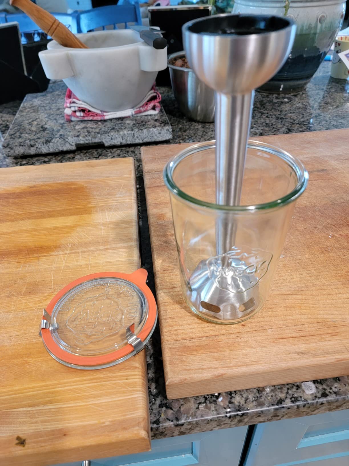 All-Clad Electrics Stainless Steel Immersion Blender 2 Piece Turbo Function 600 Watts Detachable, Variable Speed Control, Hand Blender, 9-1/4-inch customer photo 1