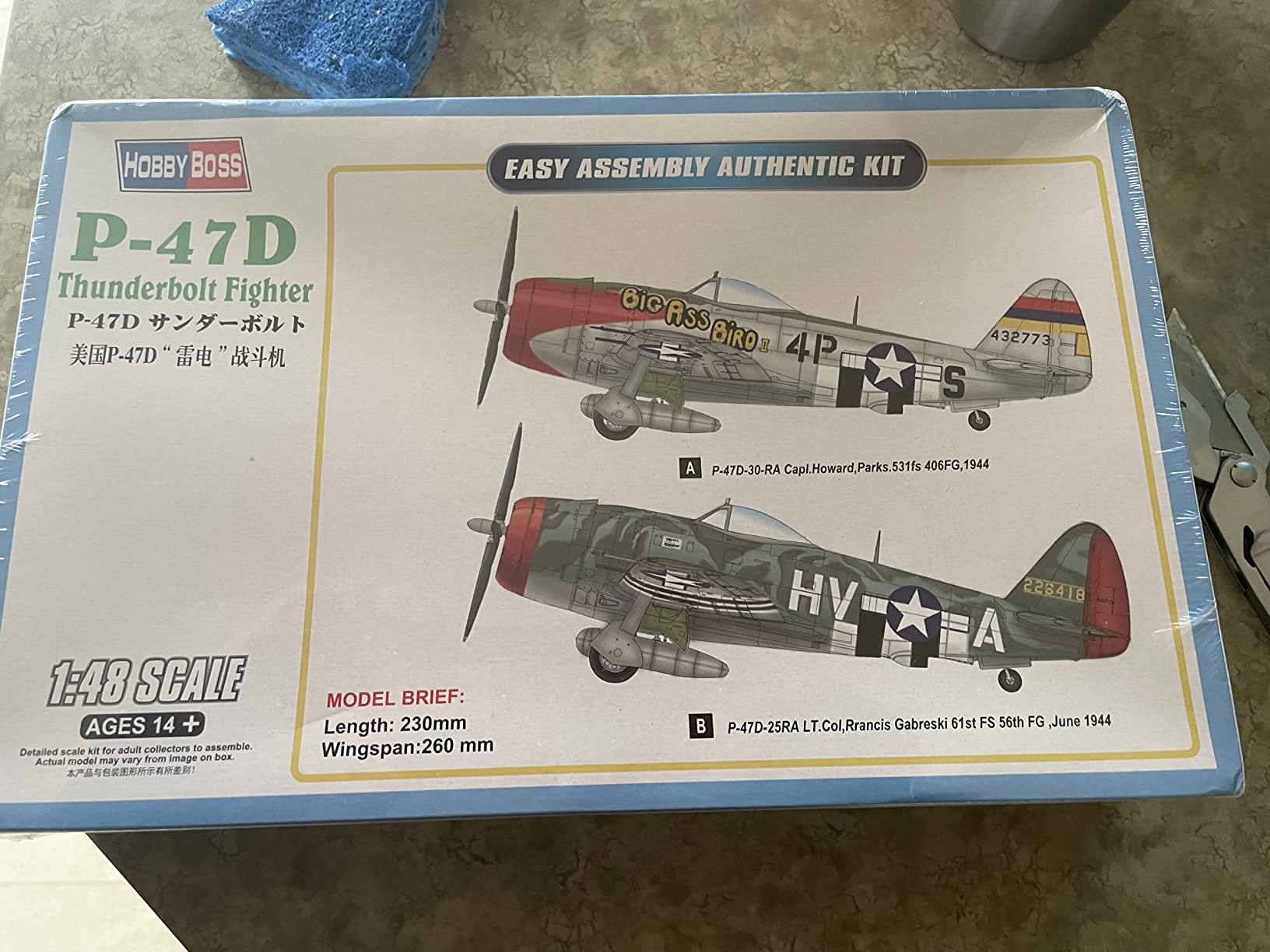 Hobby Boss Easy Assembly P-47D Thunderbolt Fighter Airplane Model Building Kit customer photo 2
